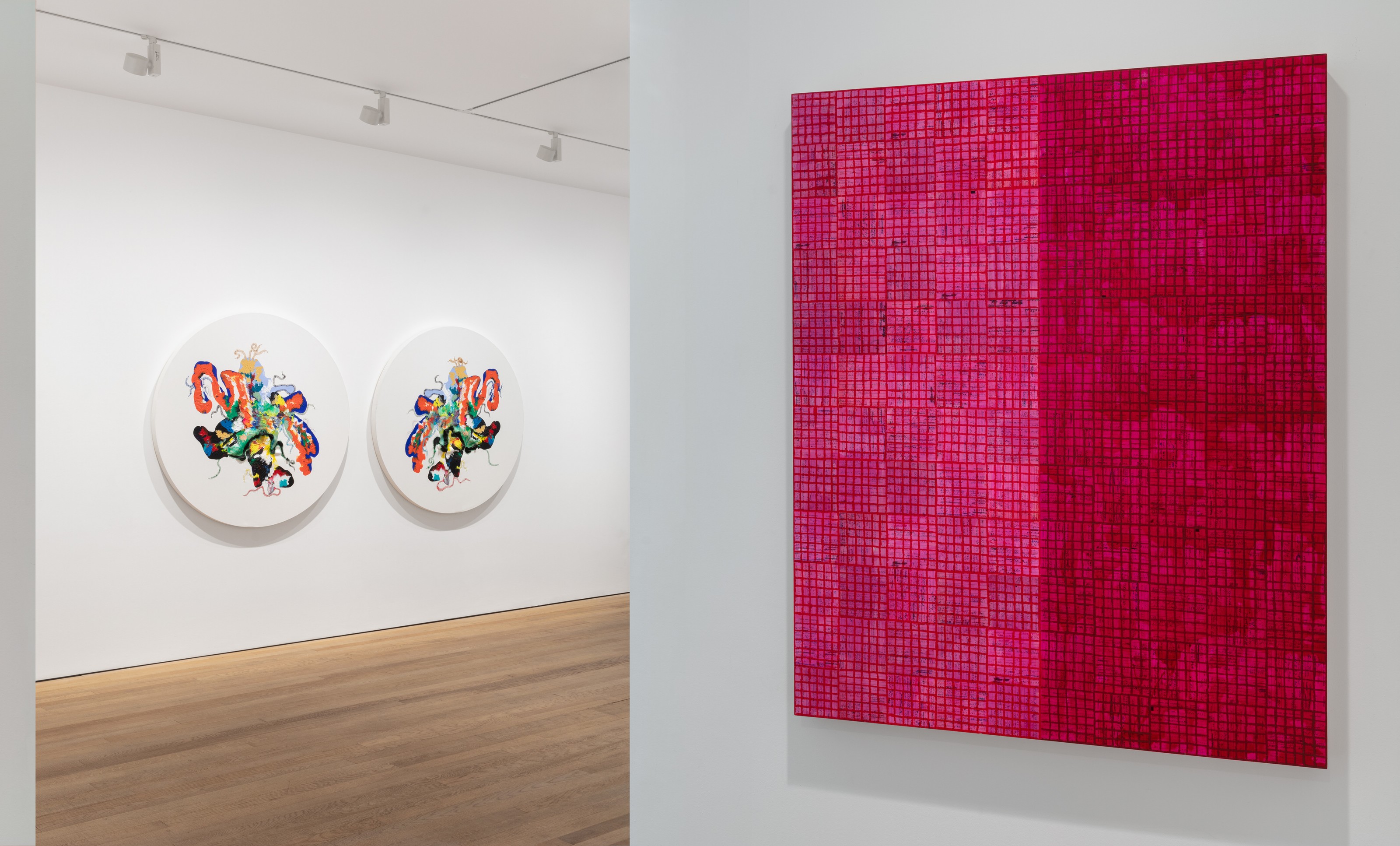 Installation view of Beyond Material at Lehmann Maupin London