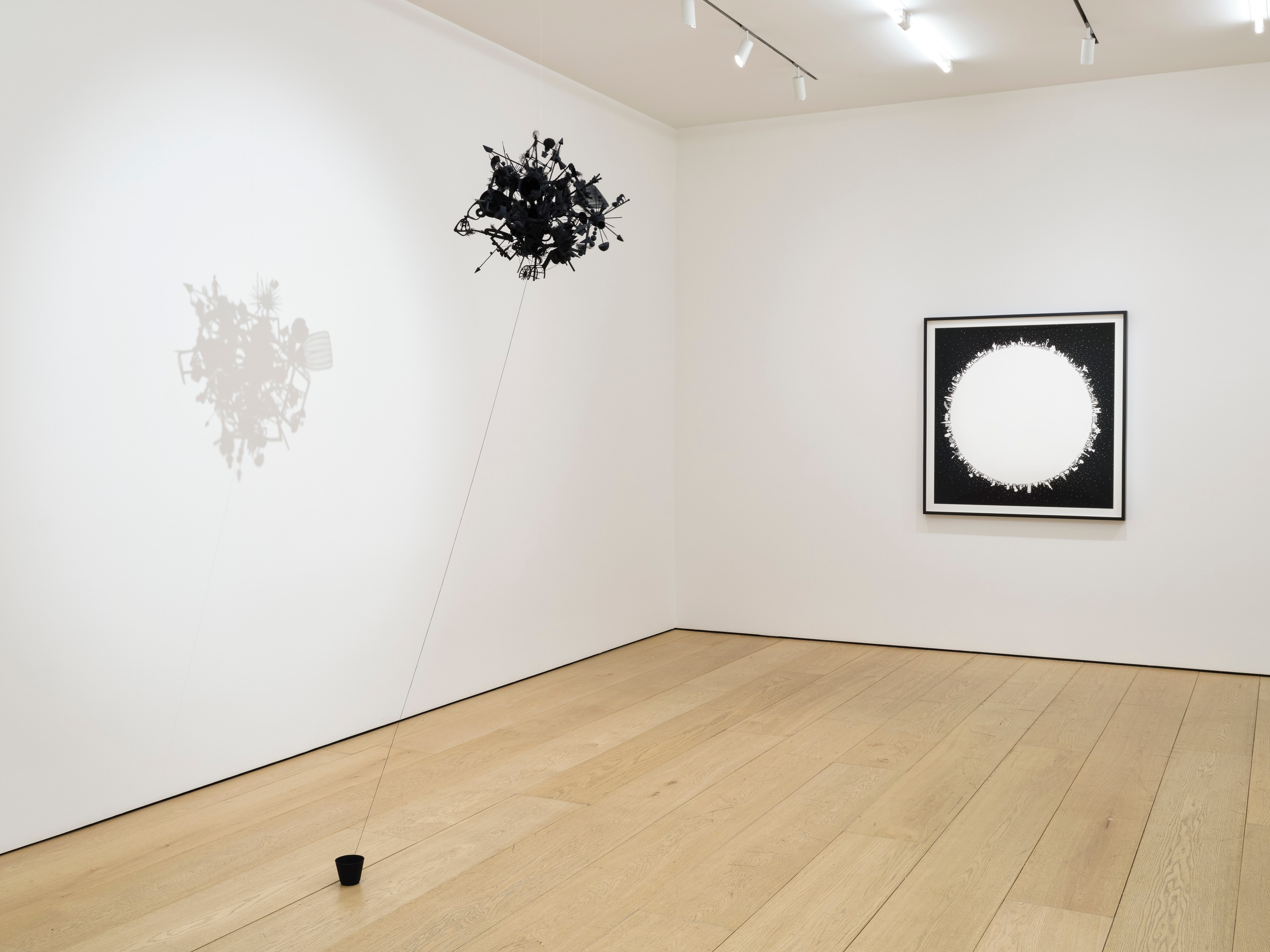 Installation view of Tom Friedman at Lehmann Maupin New York