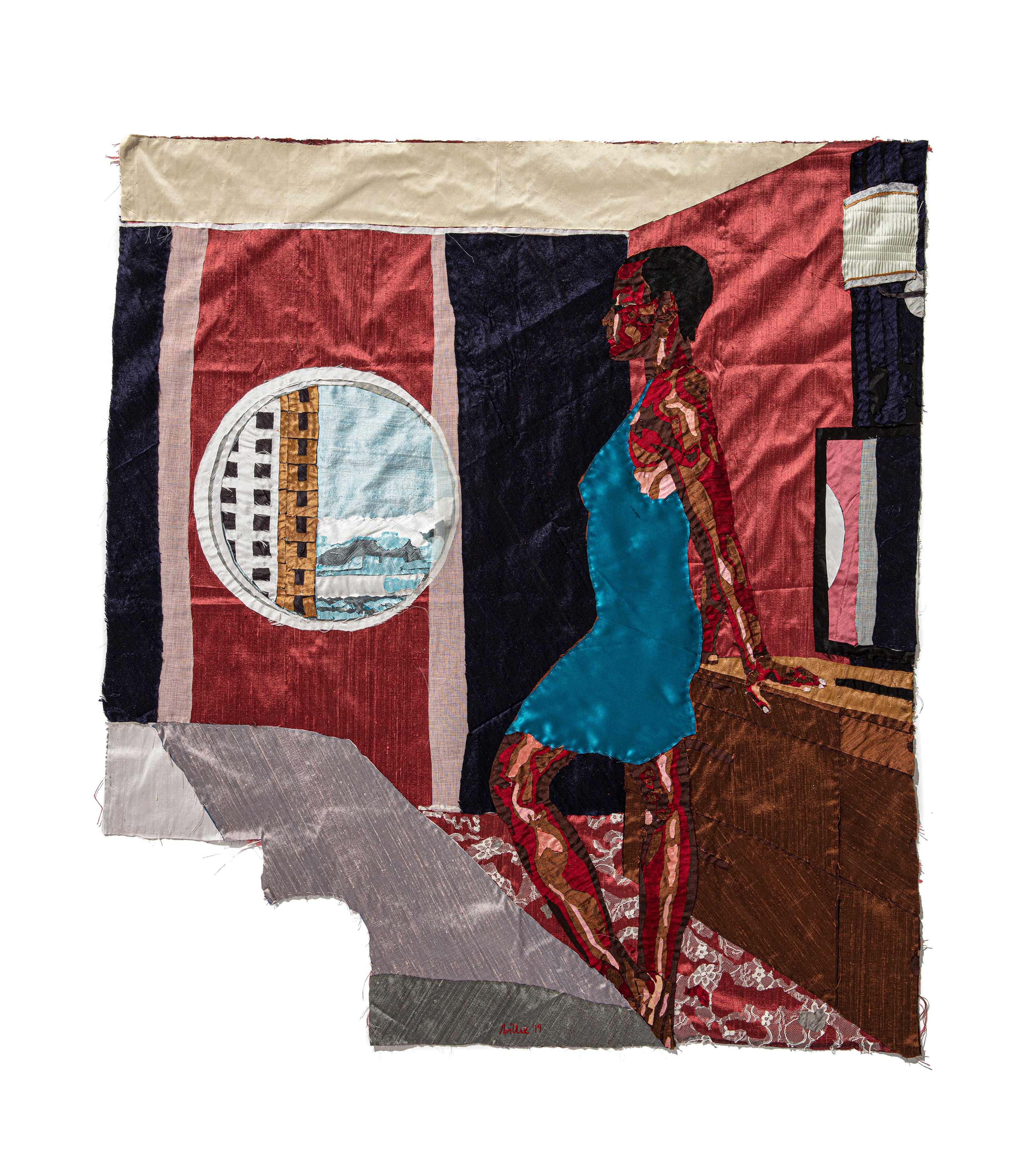 Wall work by Billie Zangewa