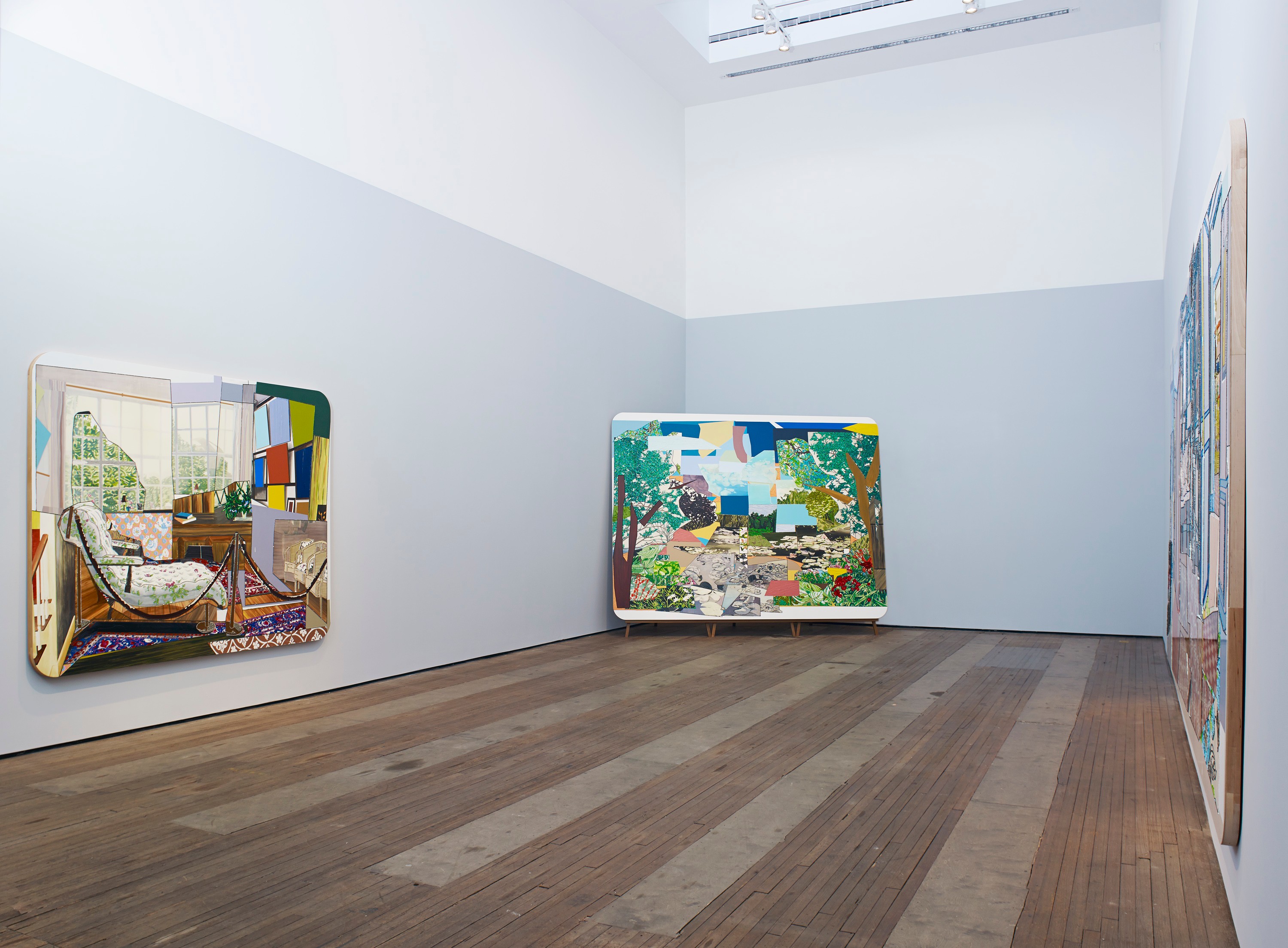 Installation view of How to Organize a Room Around a Striking Piece of Art at Lehmann Maupin New York