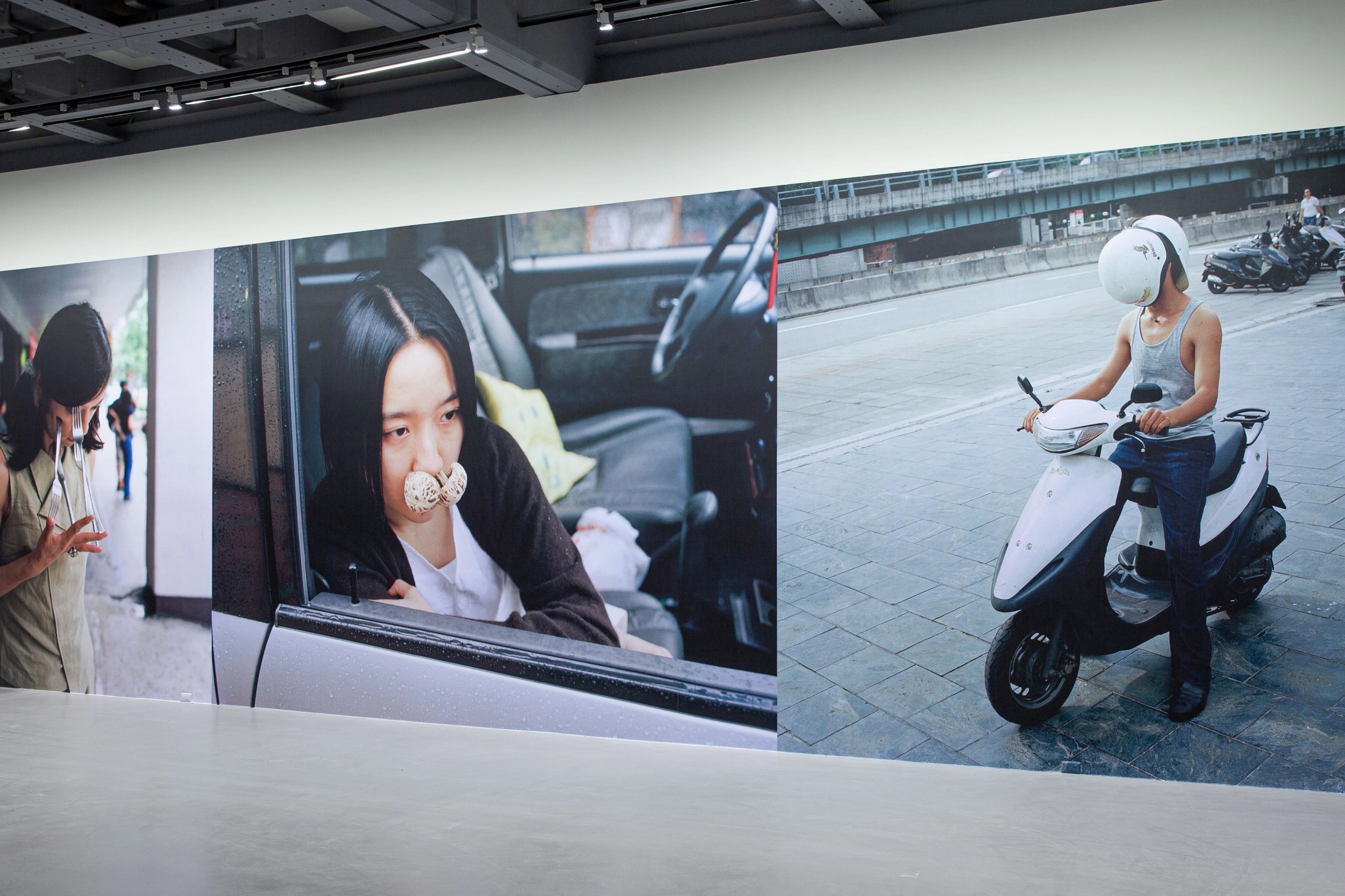 Installation view of Erwin Wurm at Taipei Fine Arts Museum