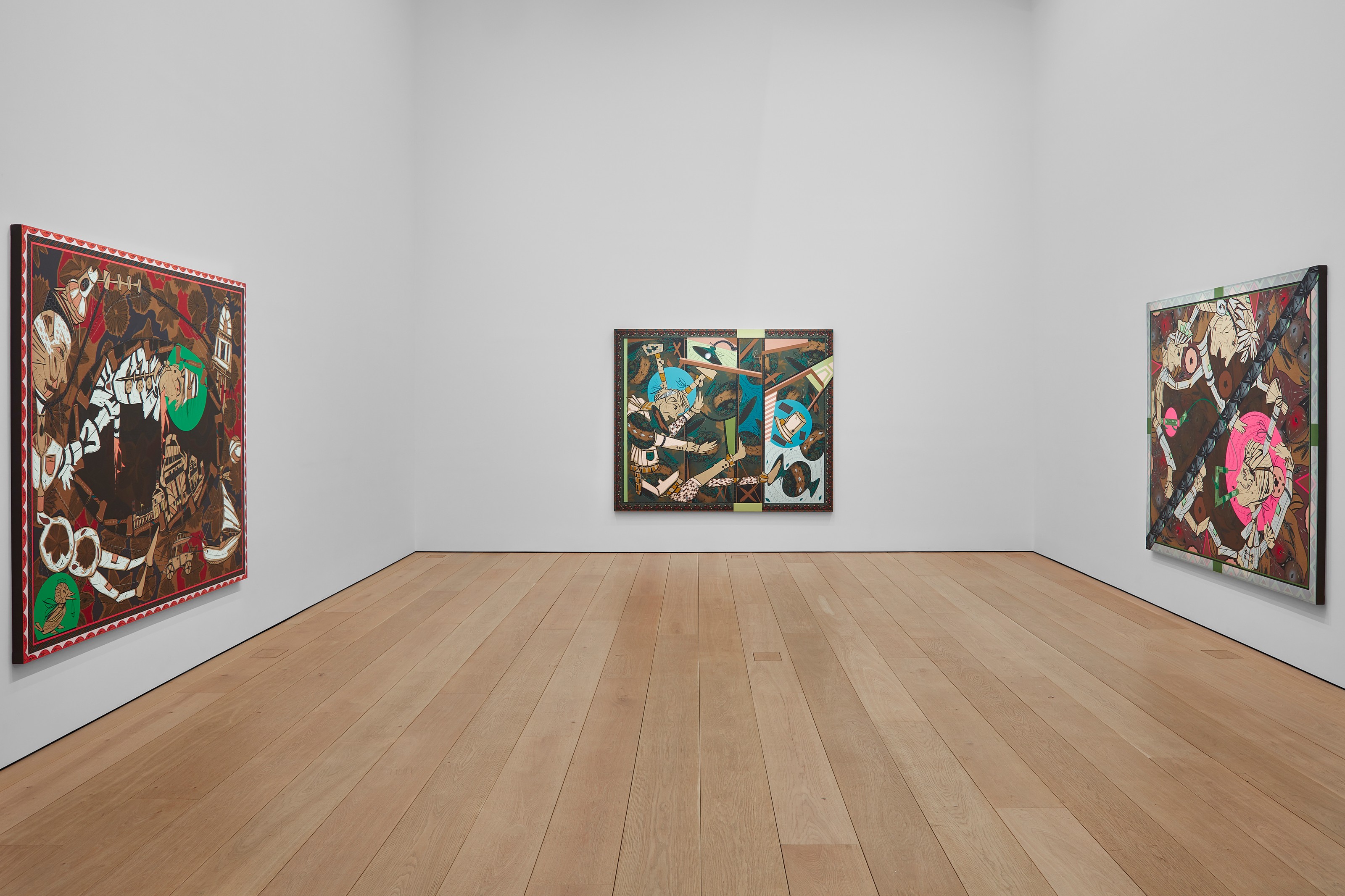 Installation view of Found Buried at Lehmann Maupin New York