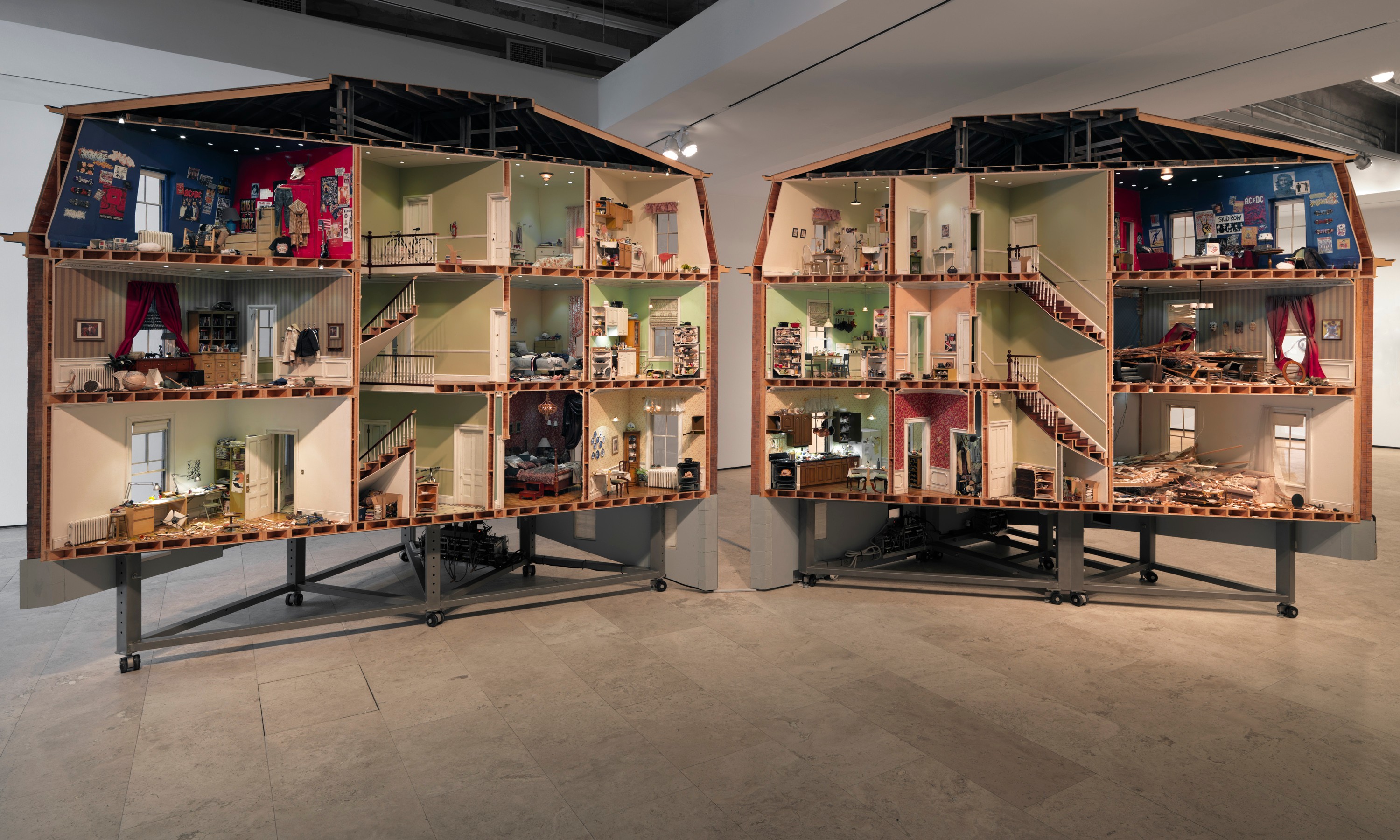 Installation view of Home Within Home at Lehmann Maupin New York