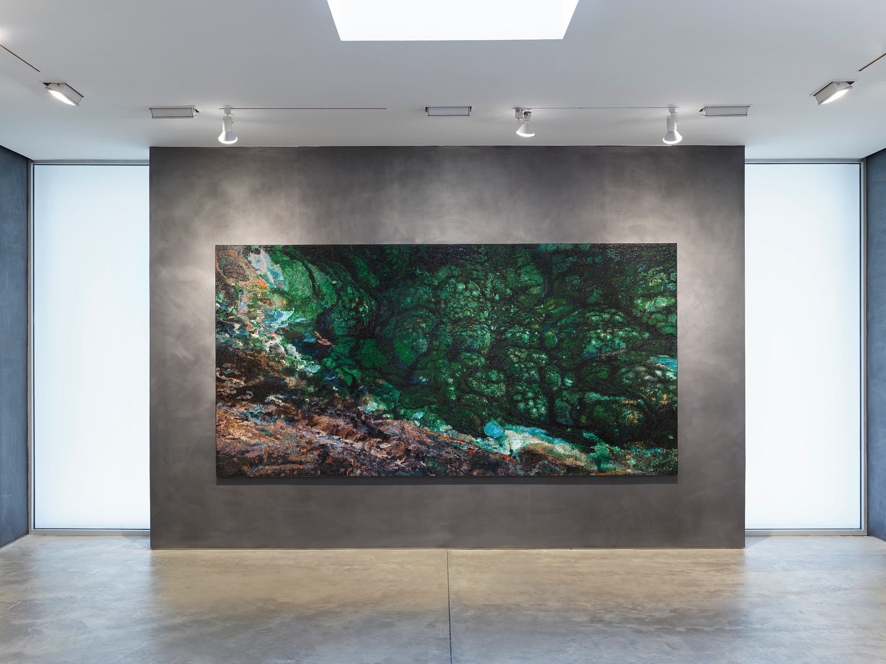 Installation view of Teresita Fernández at Lehmann Maupin New York