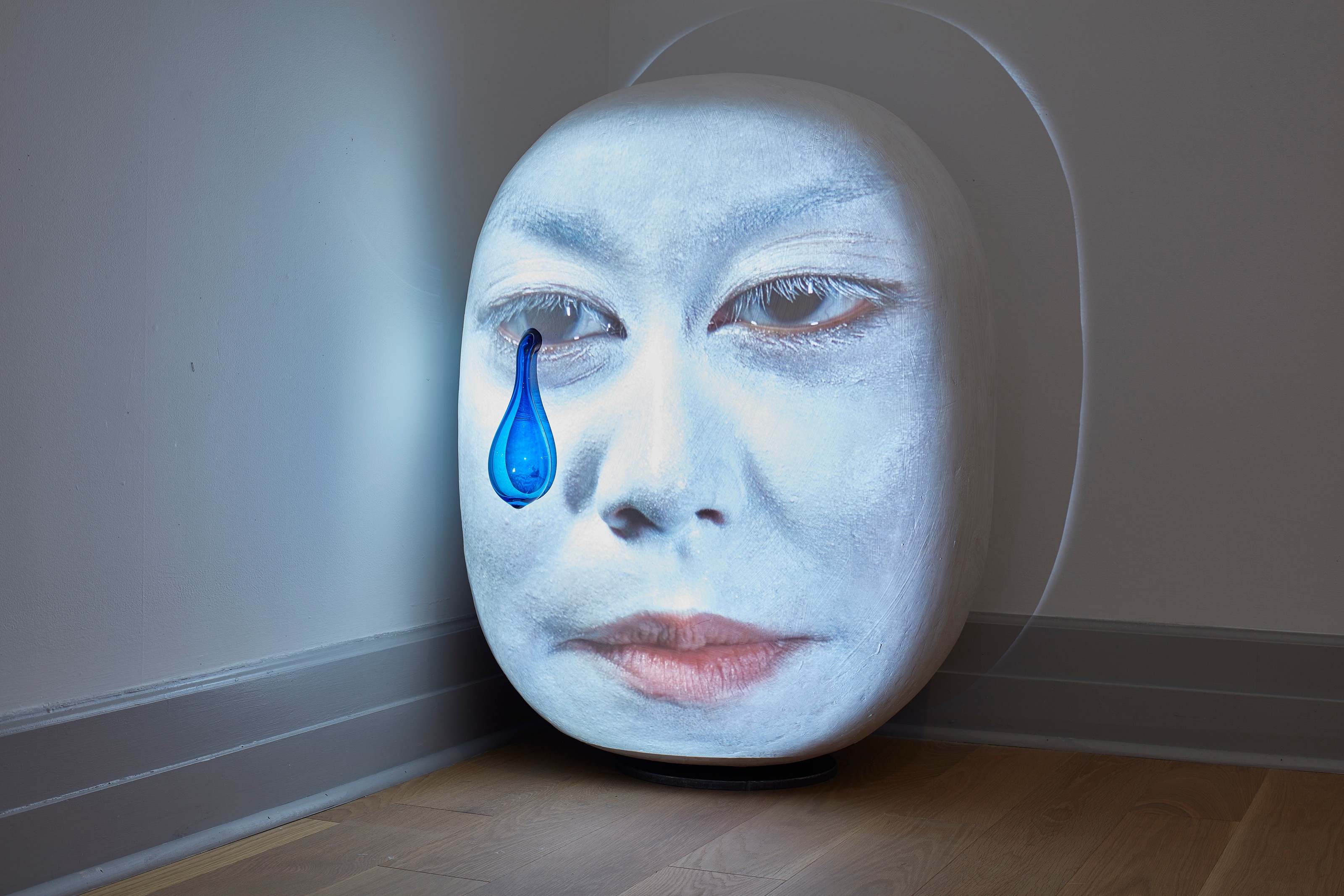 Sculpture & Video Panel by Tony Oursler