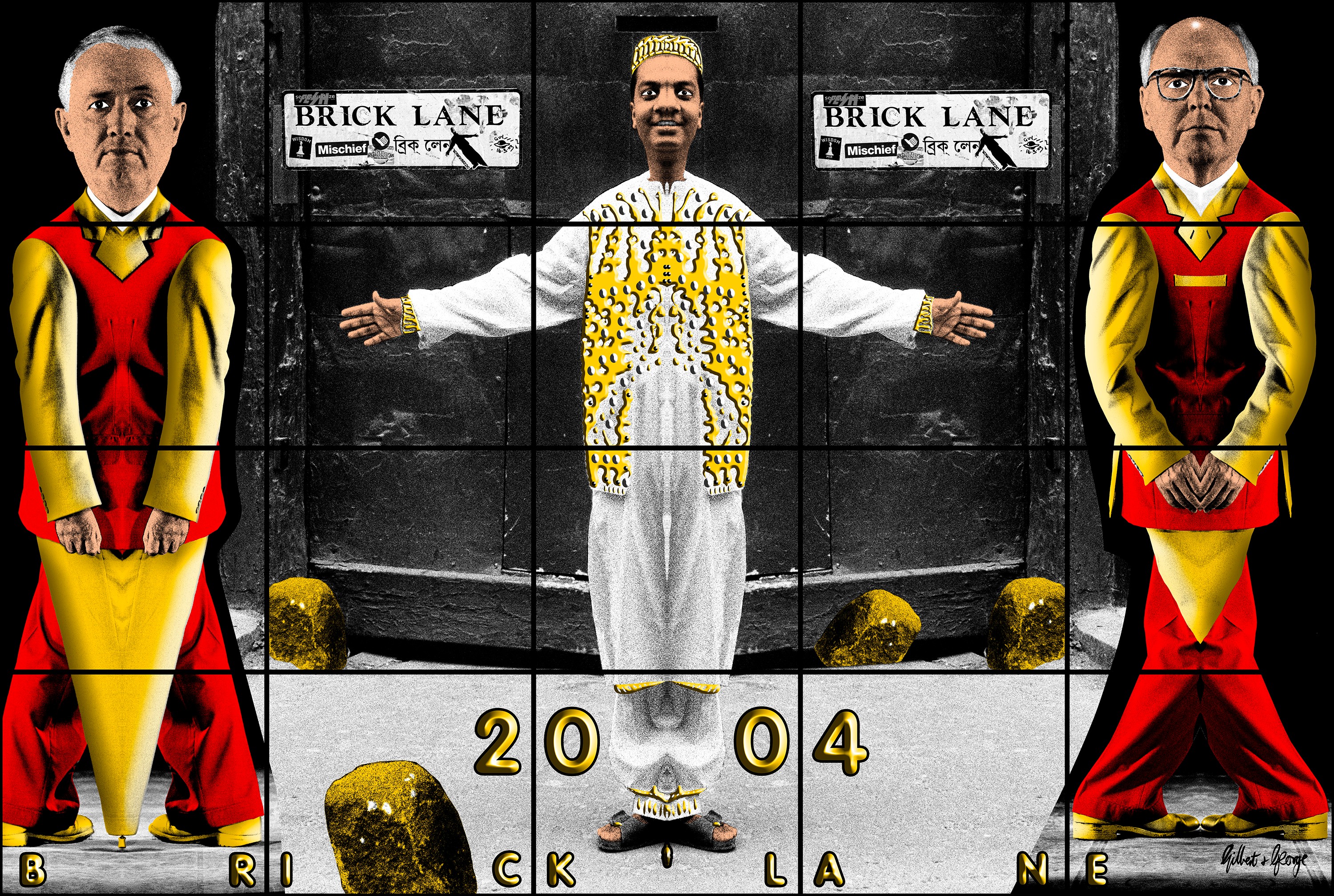 Wall work by Gilbert & George