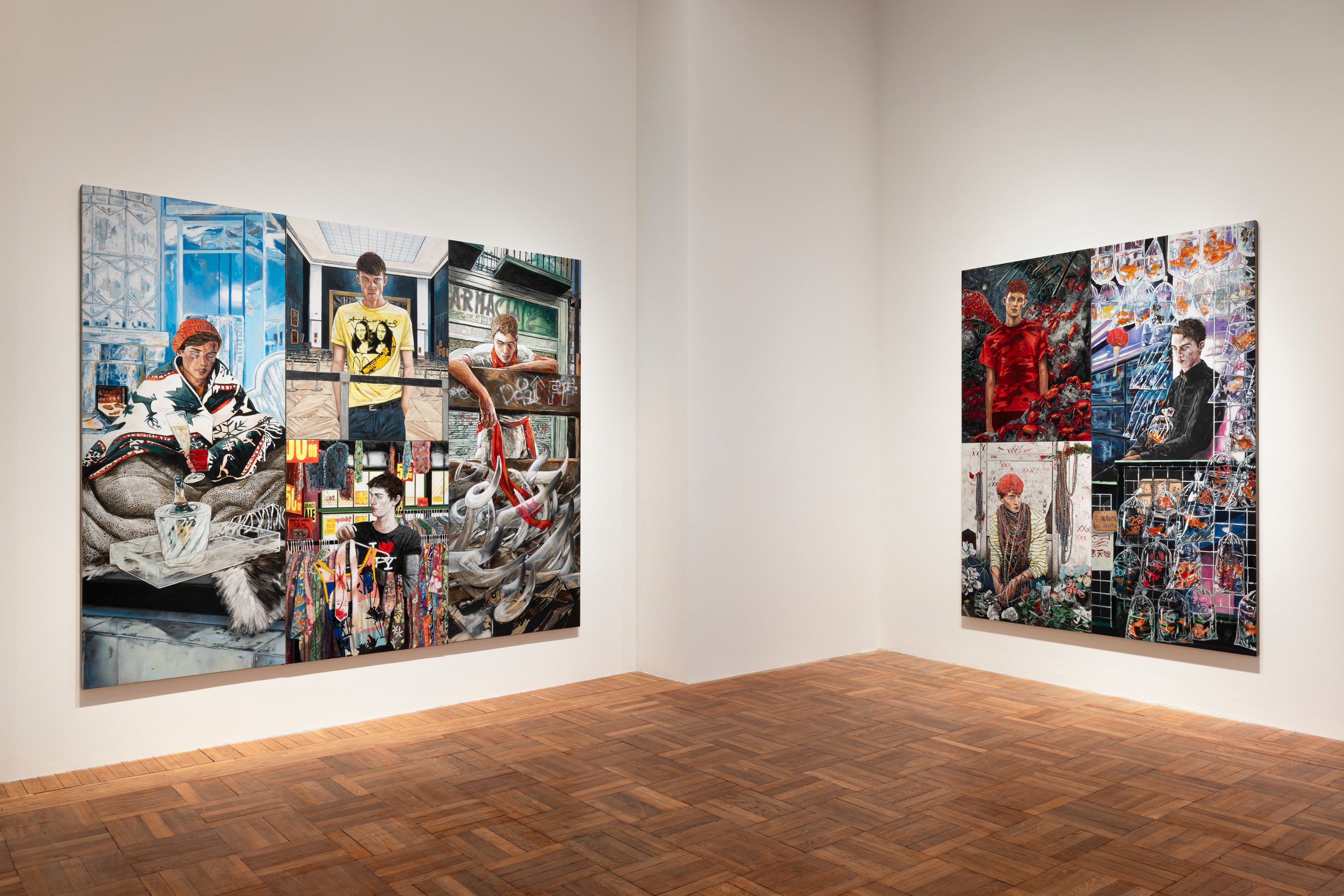 Installation view of The Visitors at Ca’ Pesaro International Gallery of Modern Art