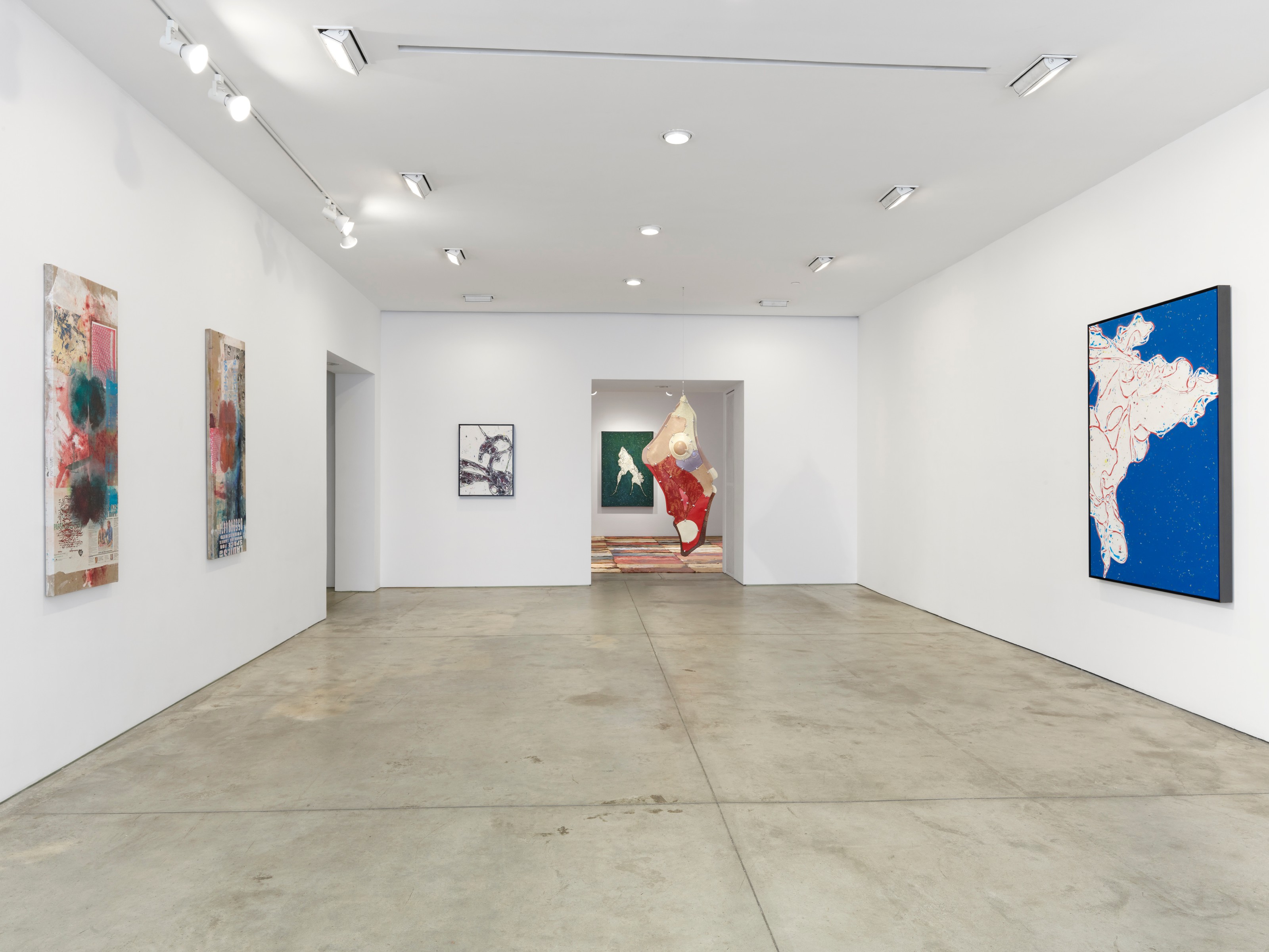 Installation view of Recombinance at Lehmann Maupin New York
