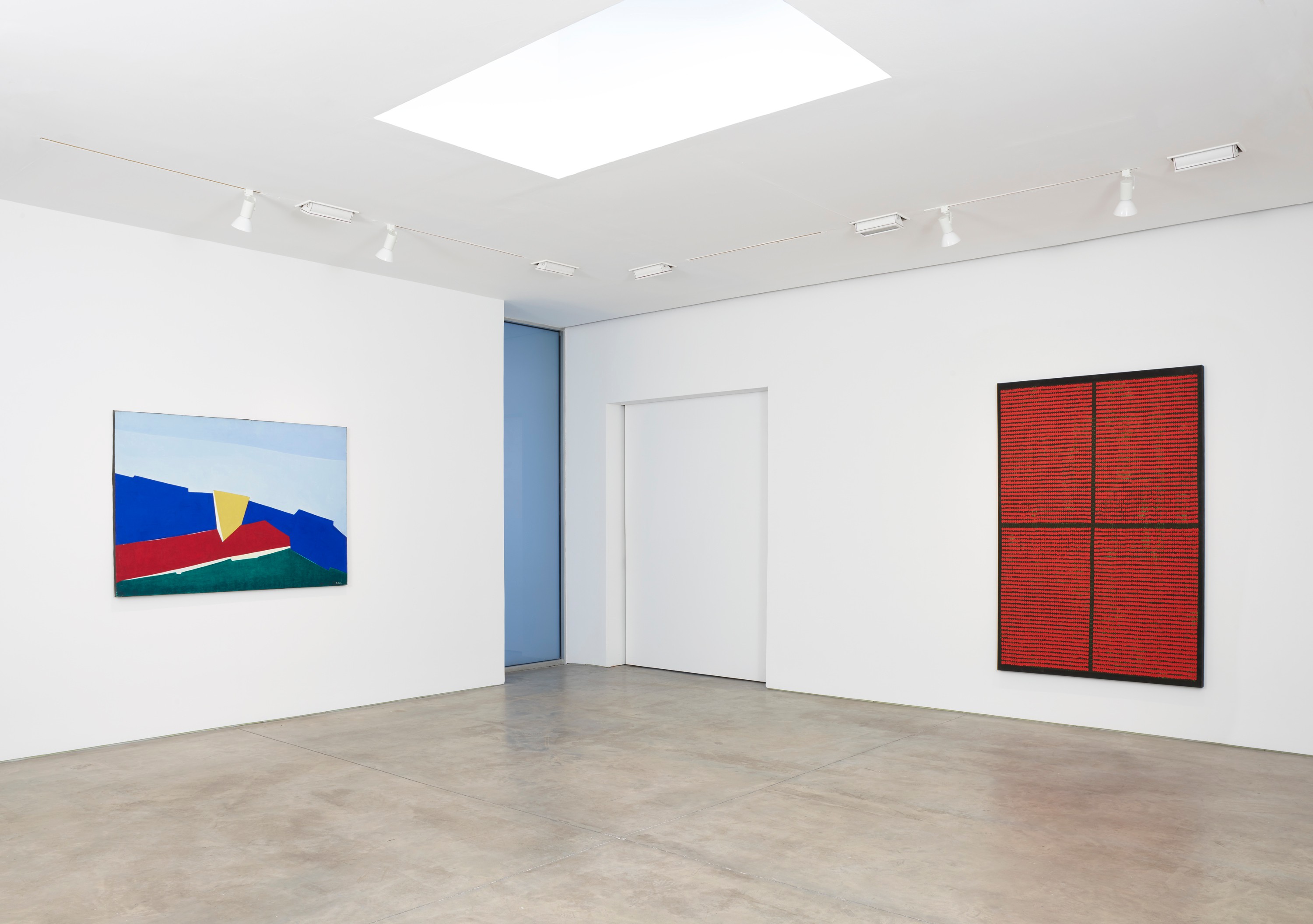 Installation view of Kim Guiline at Lehmann Maupin New York