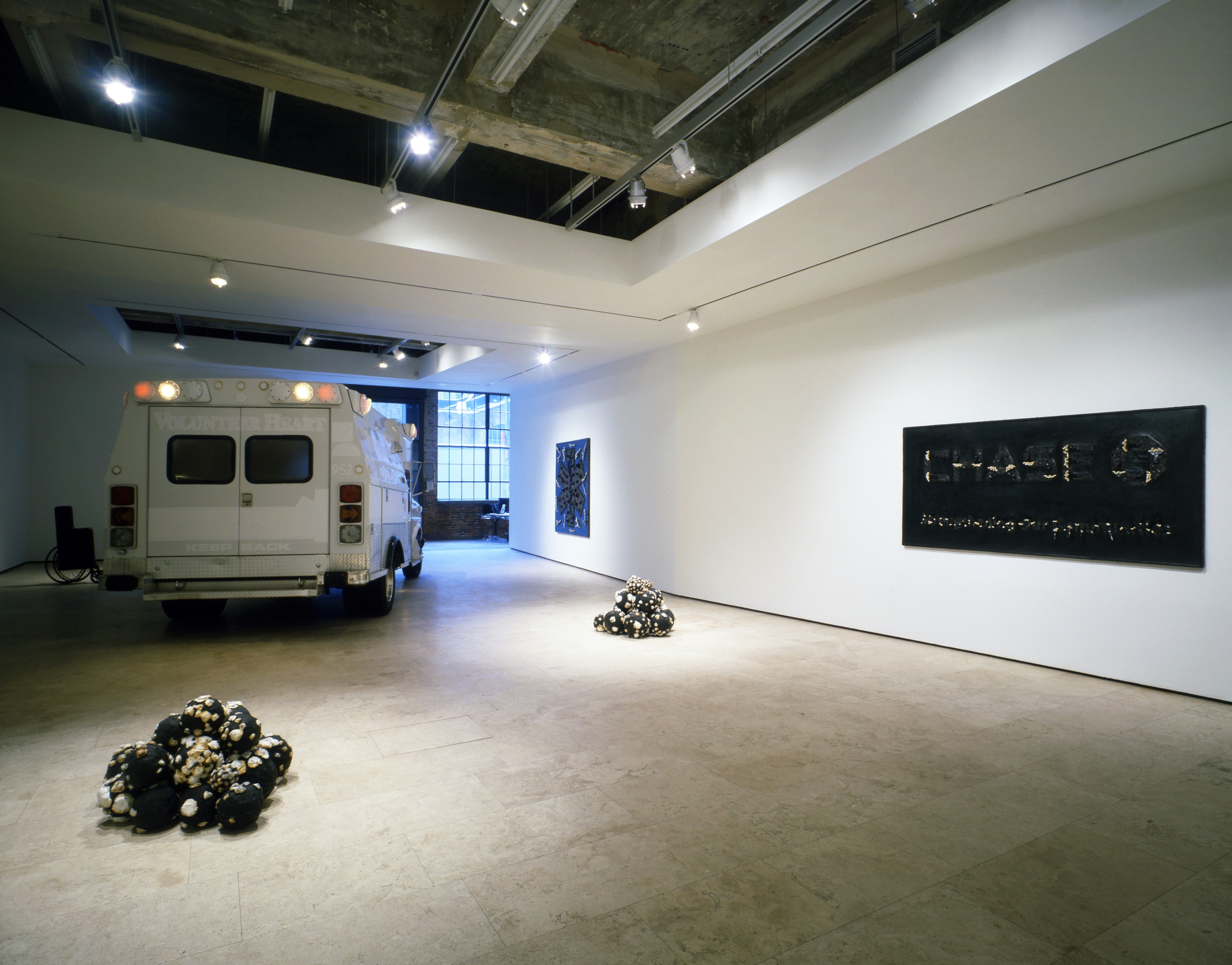 Installation view of LIVESupport at Lehmann Maupin New York