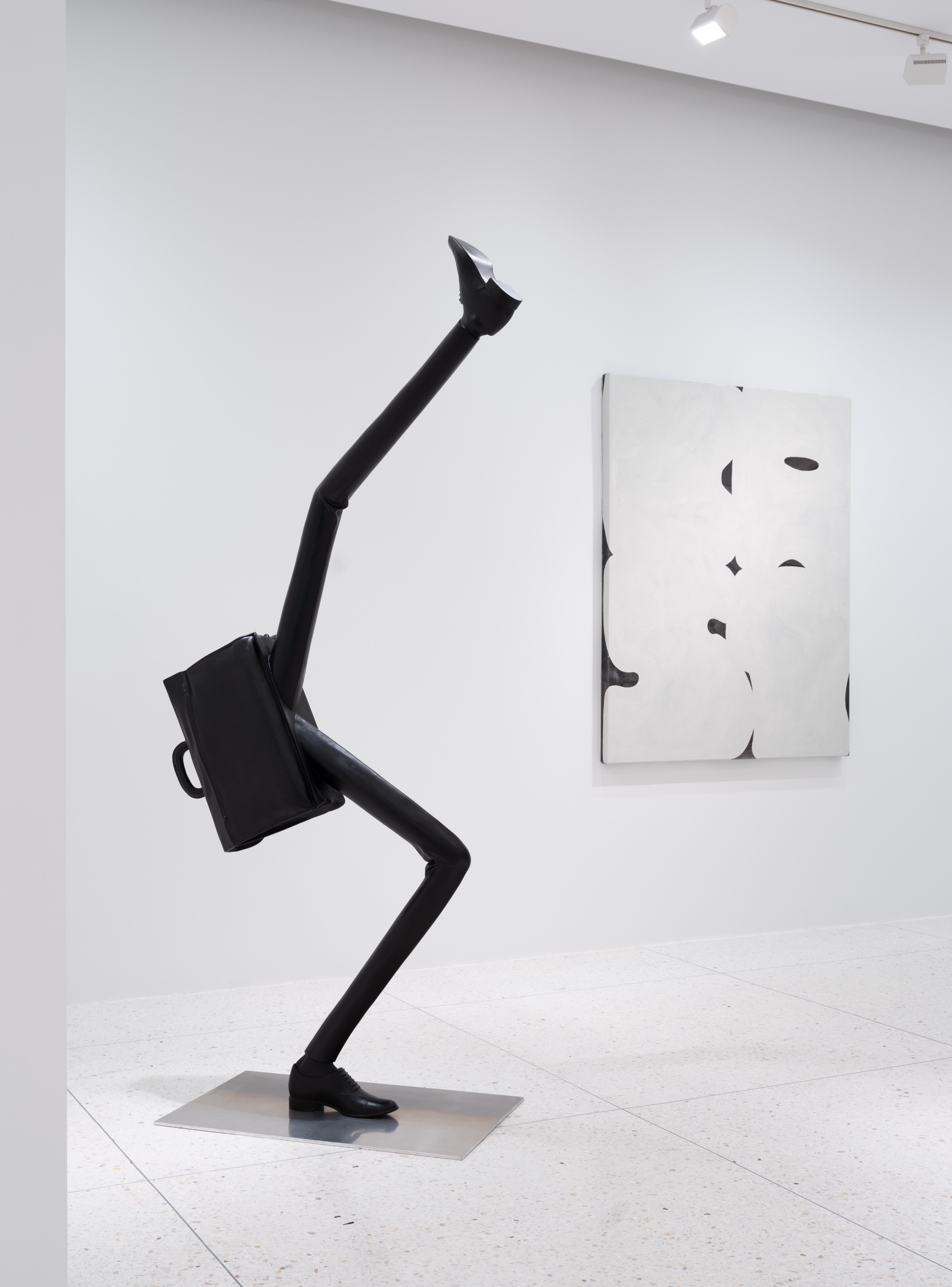 Installation view of Erwin Wurm at Lehmann Maupin Palm Beach