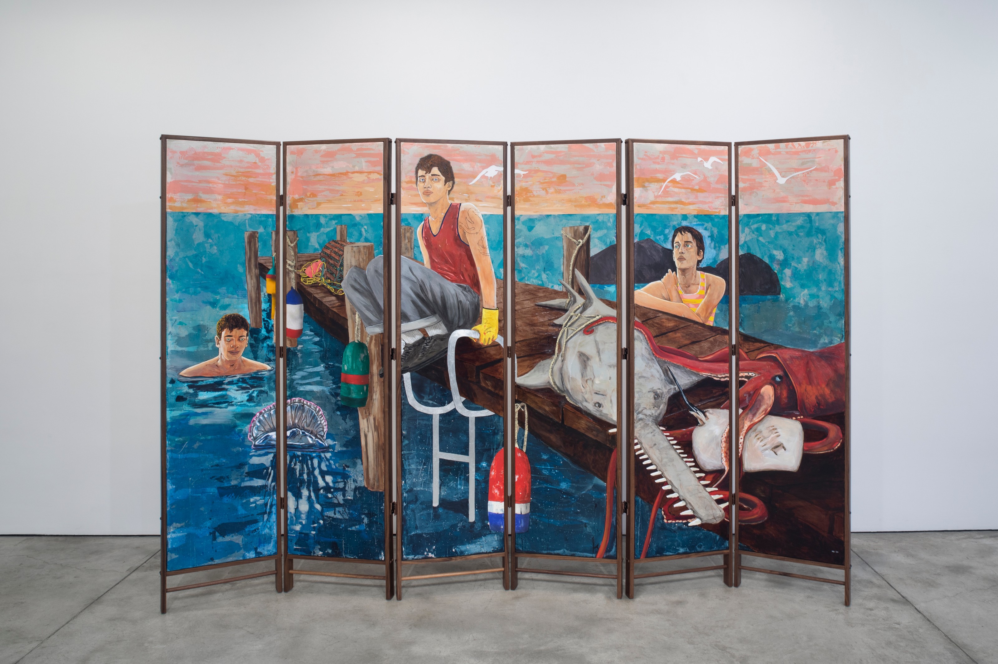 Installation view of Frieze New York Annex & Vision & Justice Tribute, at Lehmann Maupin New York