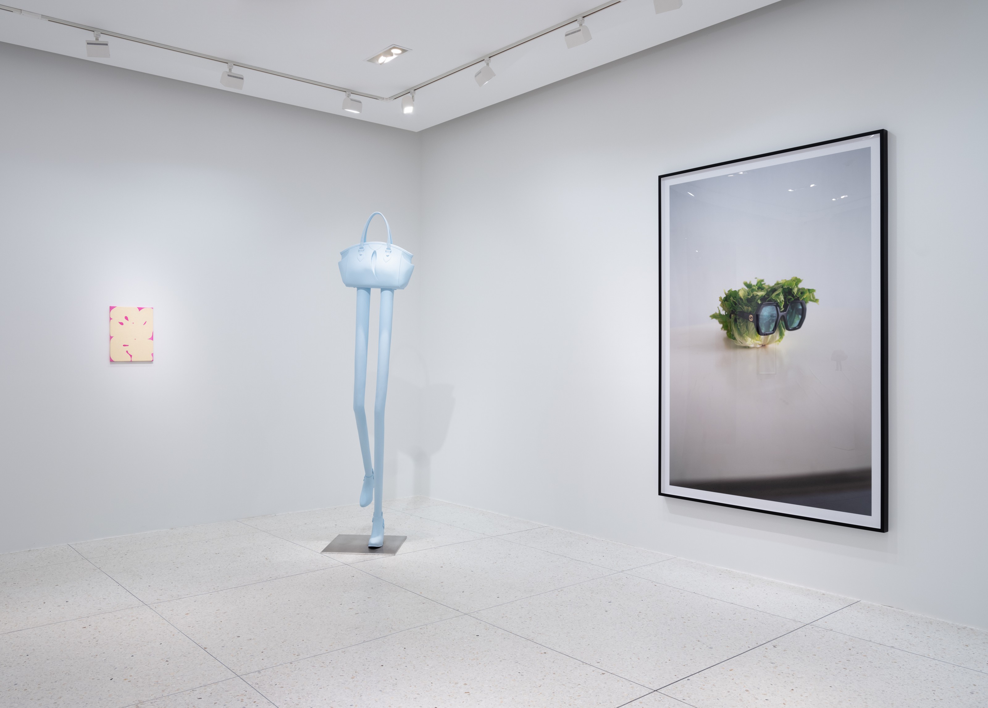 Installation view of Erwin Wurm at Lehmann Maupin Palm Beach