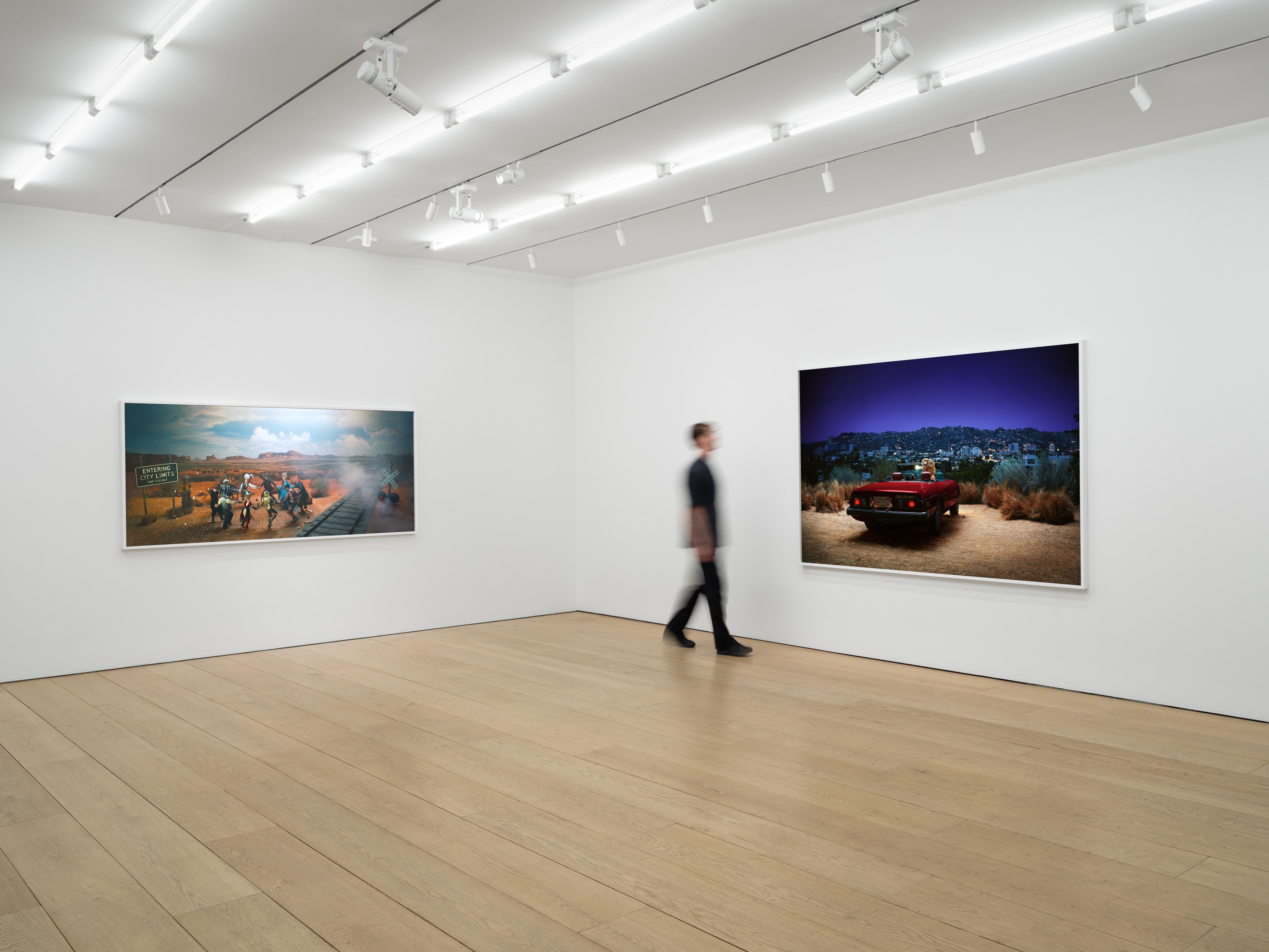 Installation view of Alex Prager at Lehmann Maupin New York
