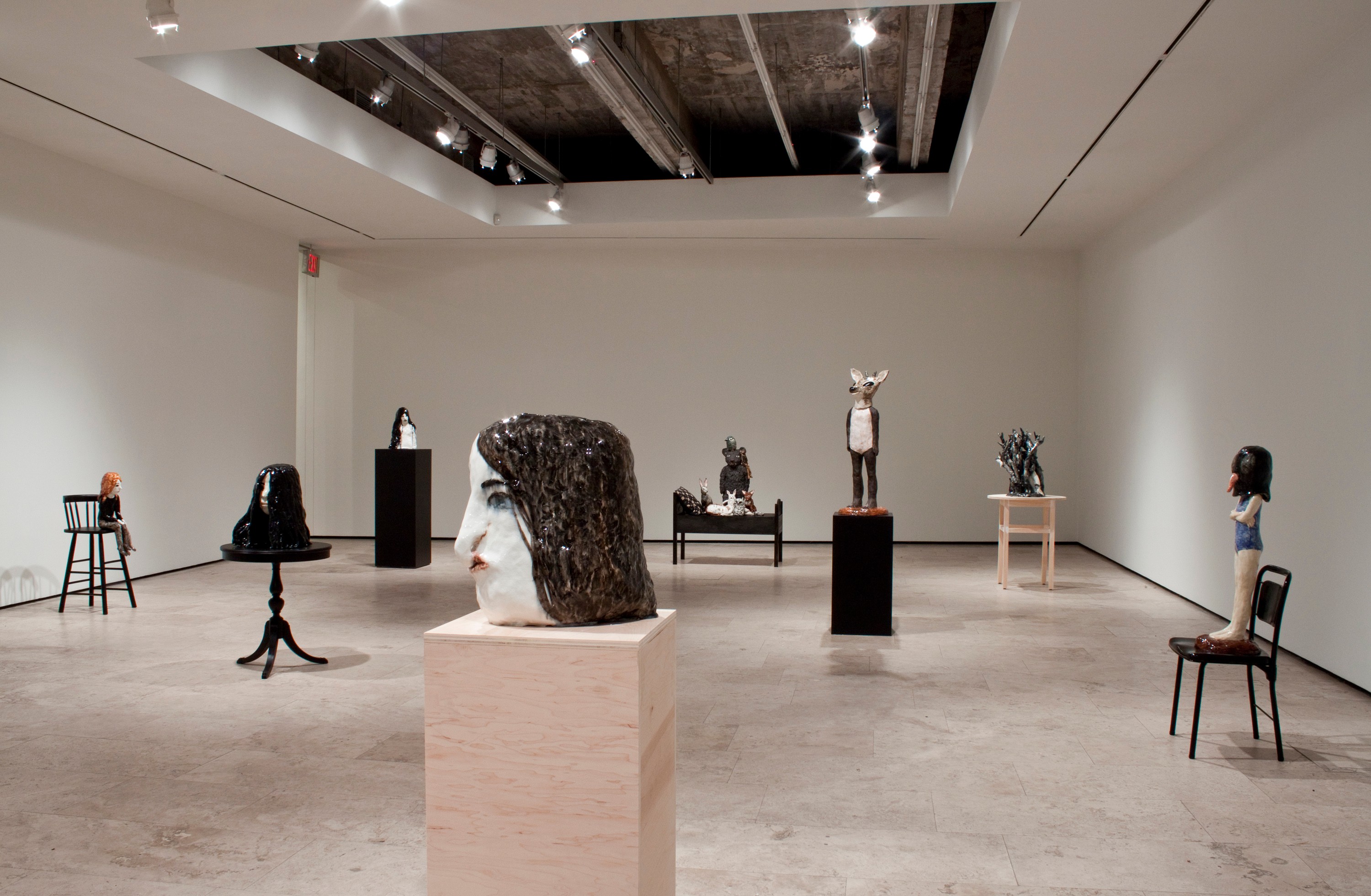 Installation view of Sounds of Dogs and Youth at Lehmann Maupin New York