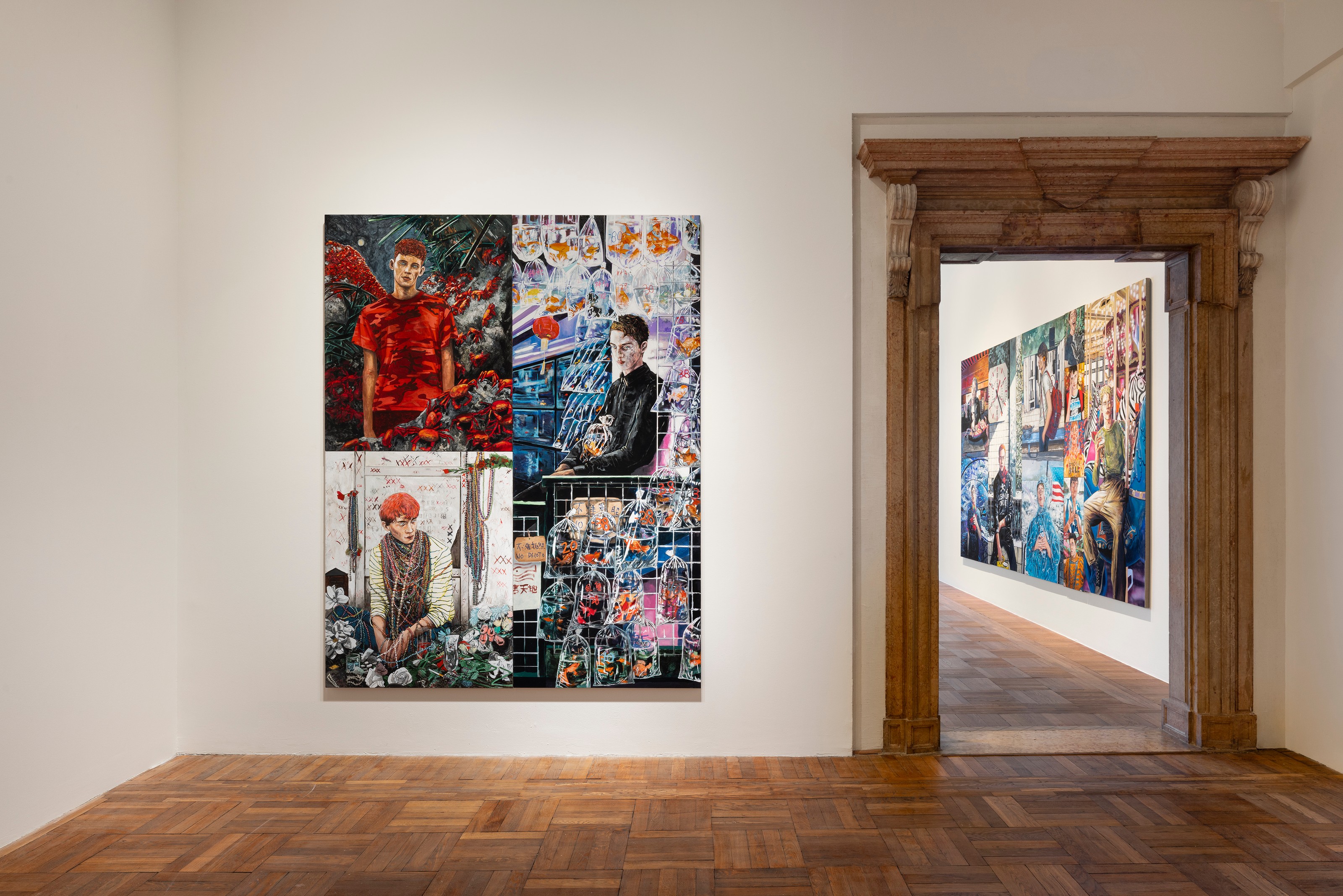 Installation view of Hernan Bas
