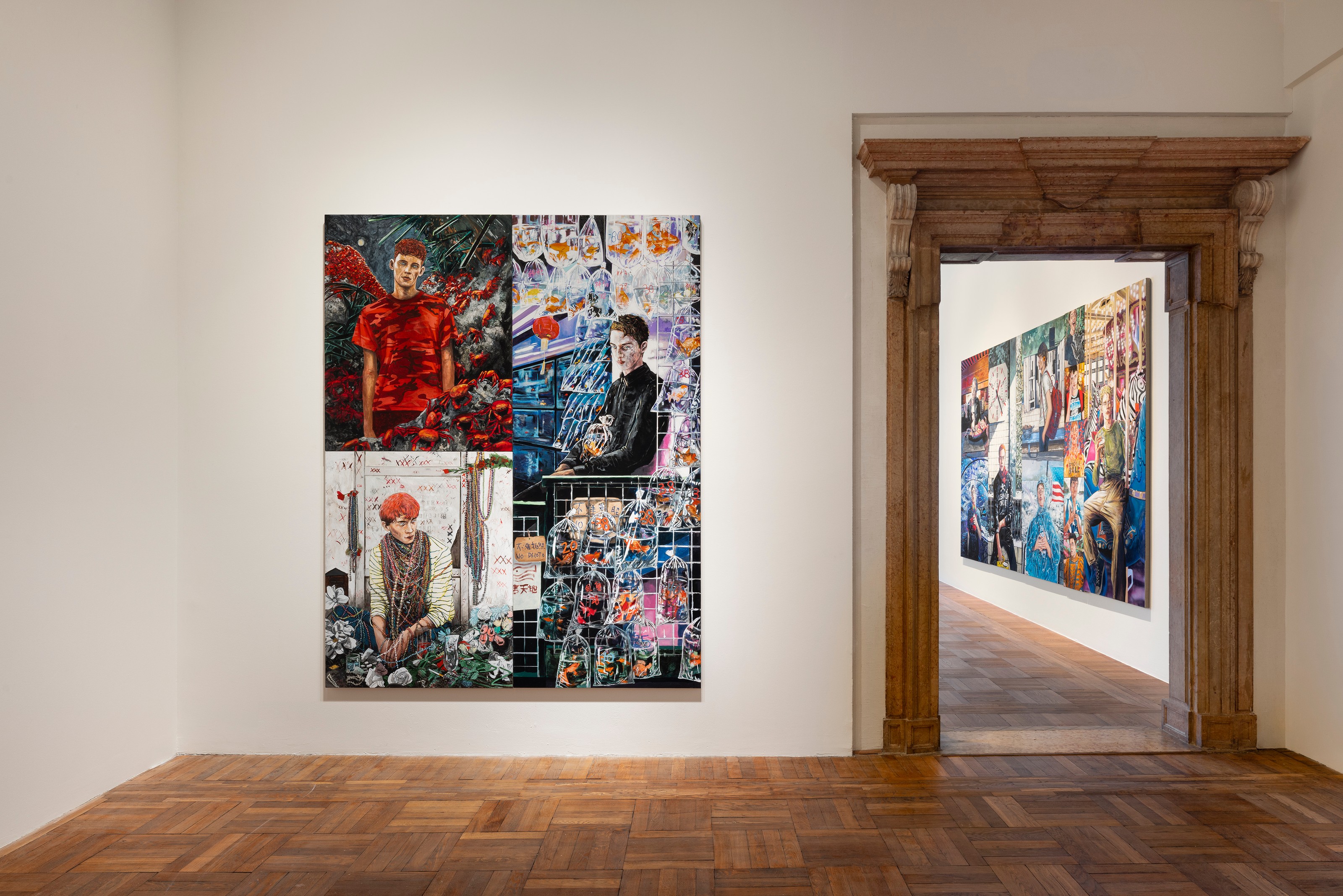 Installation view of Hernan Bas