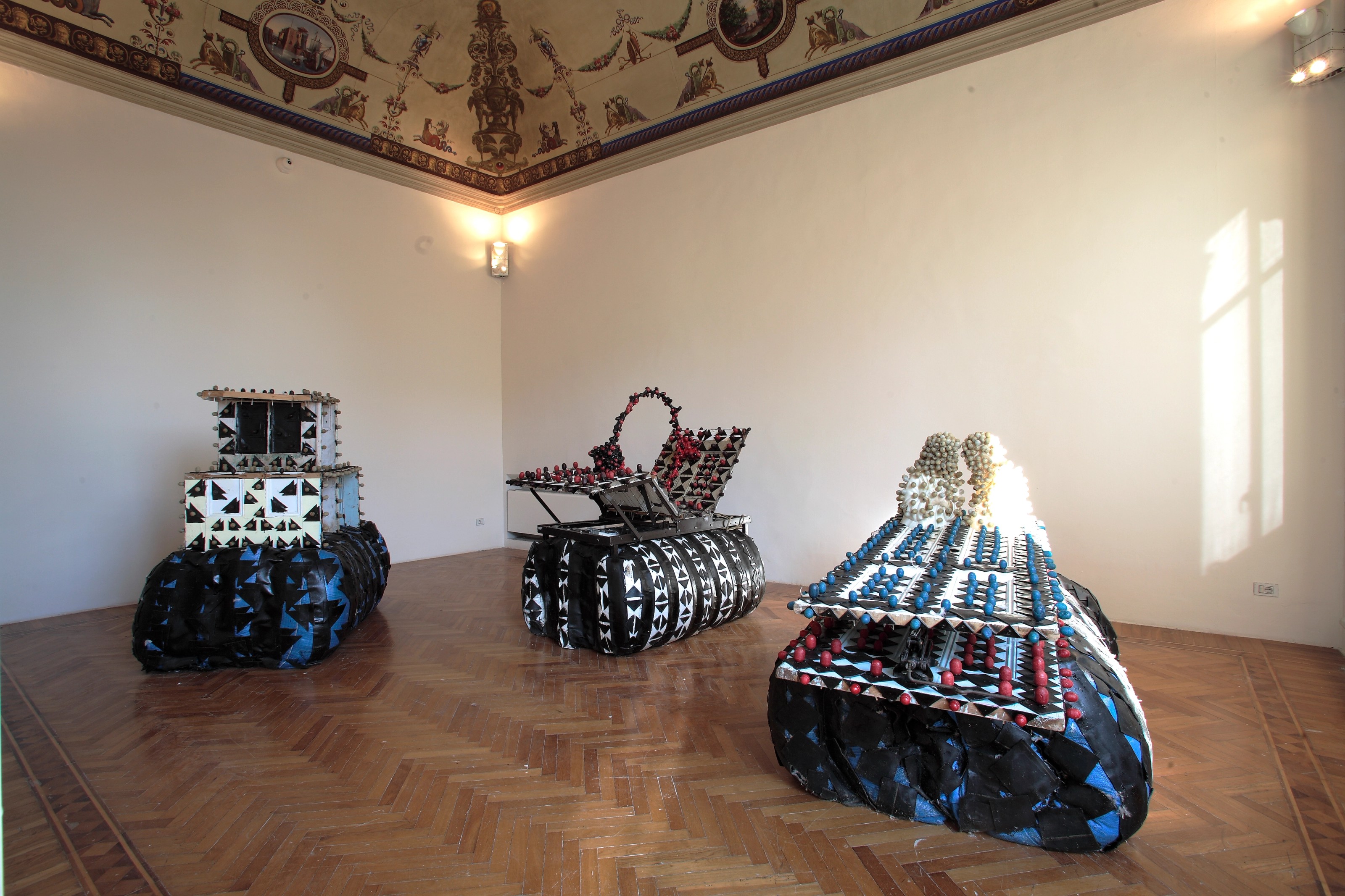 Installation view of The Refinery x: a Simple Twist of Fate at Palazzo delle Papesse