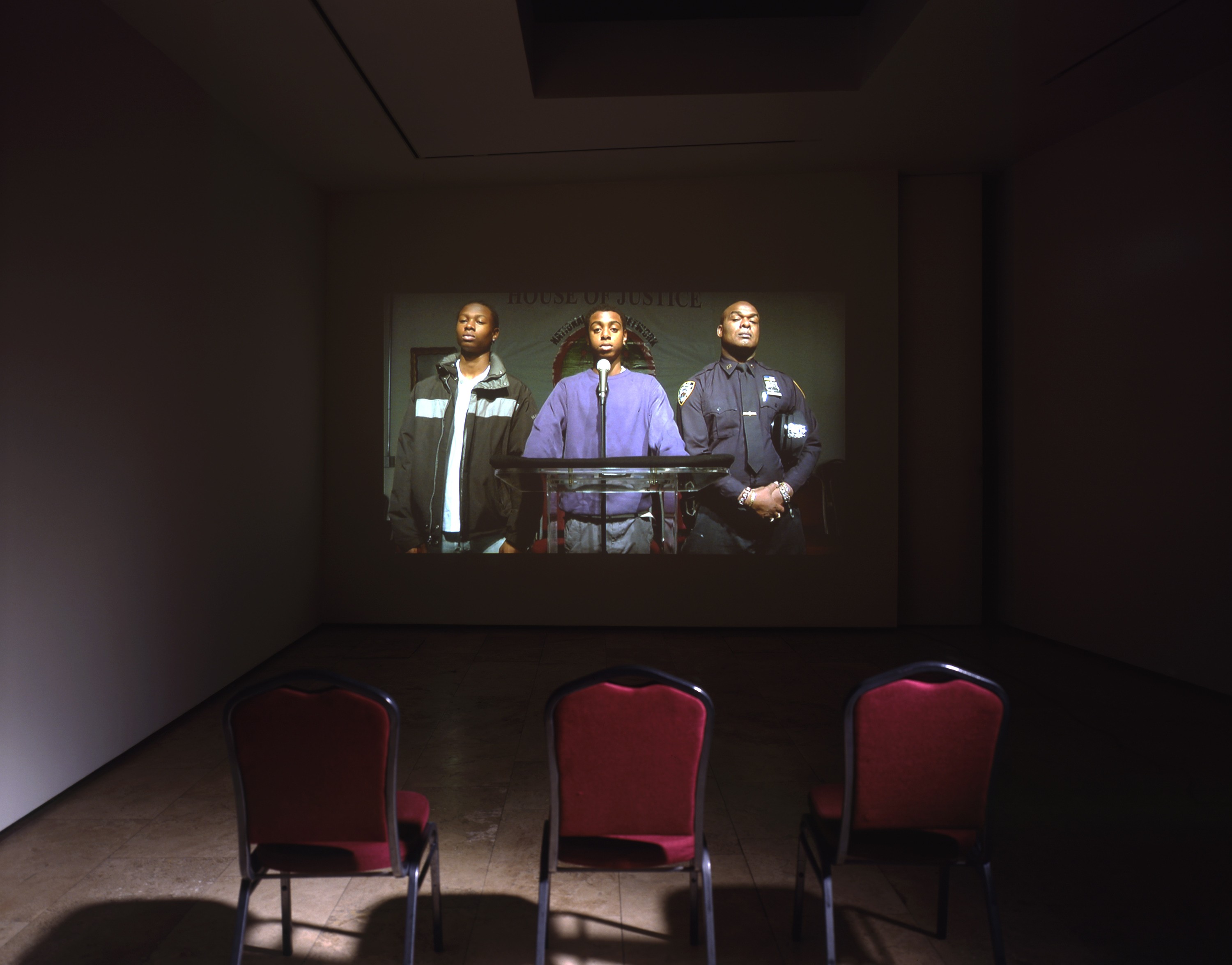 Installation view of LIVESupport at Lehmann Maupin New York