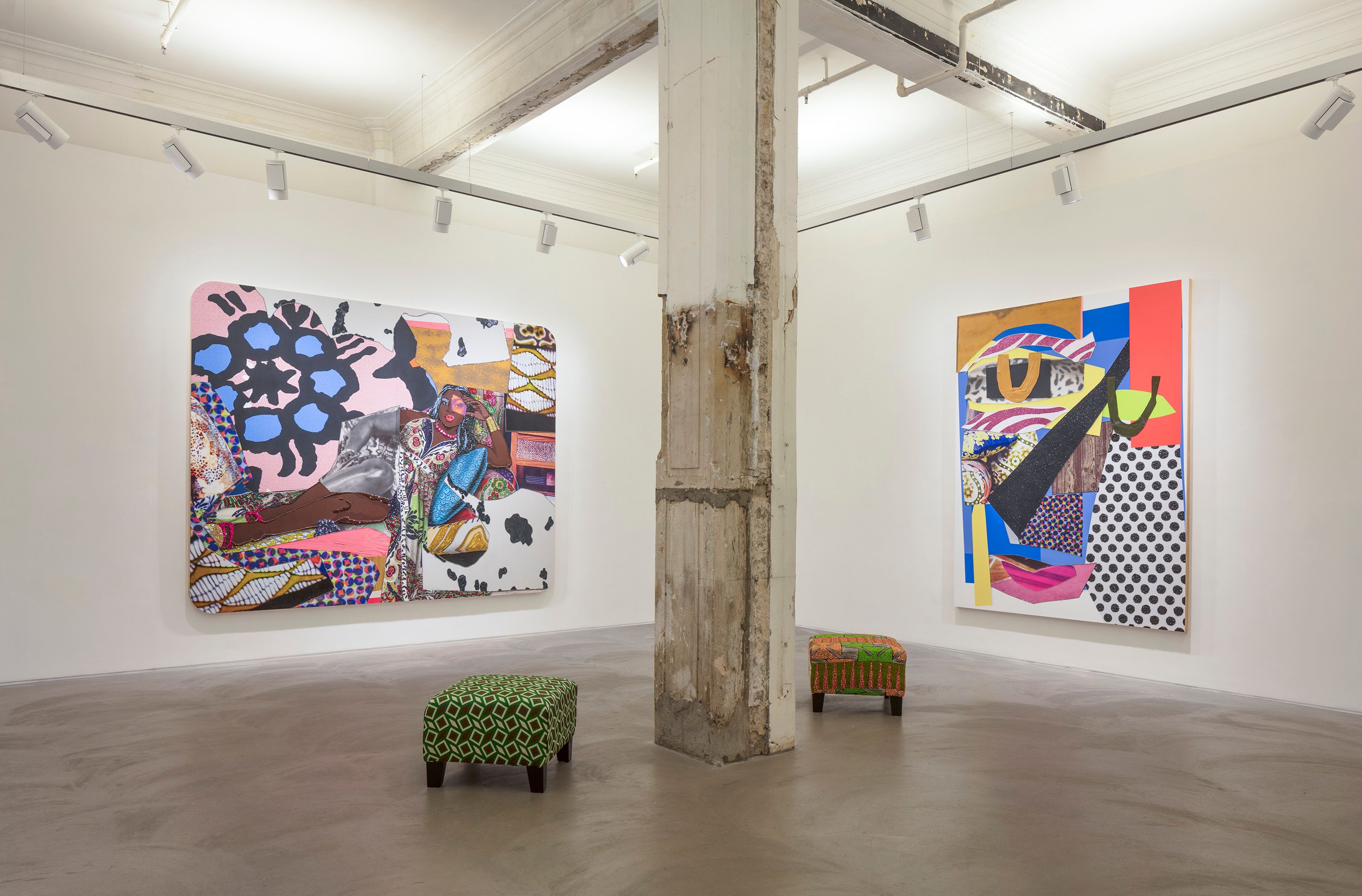 Installation view of Mickalene Thomas at Lehmann Maupin Hong Kong