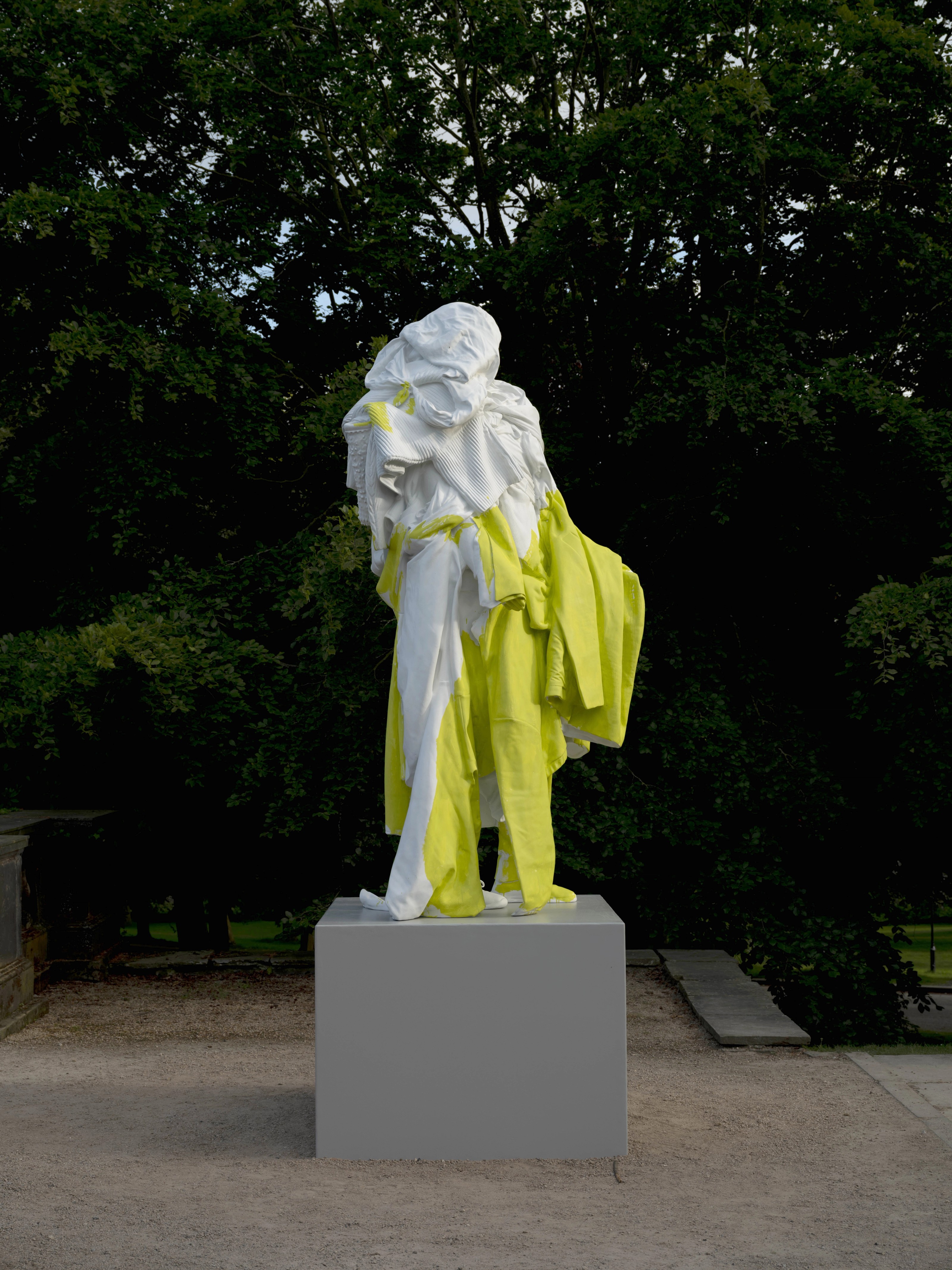 Installation view of Erwin Wurm at Yorkshire Sculpture Park