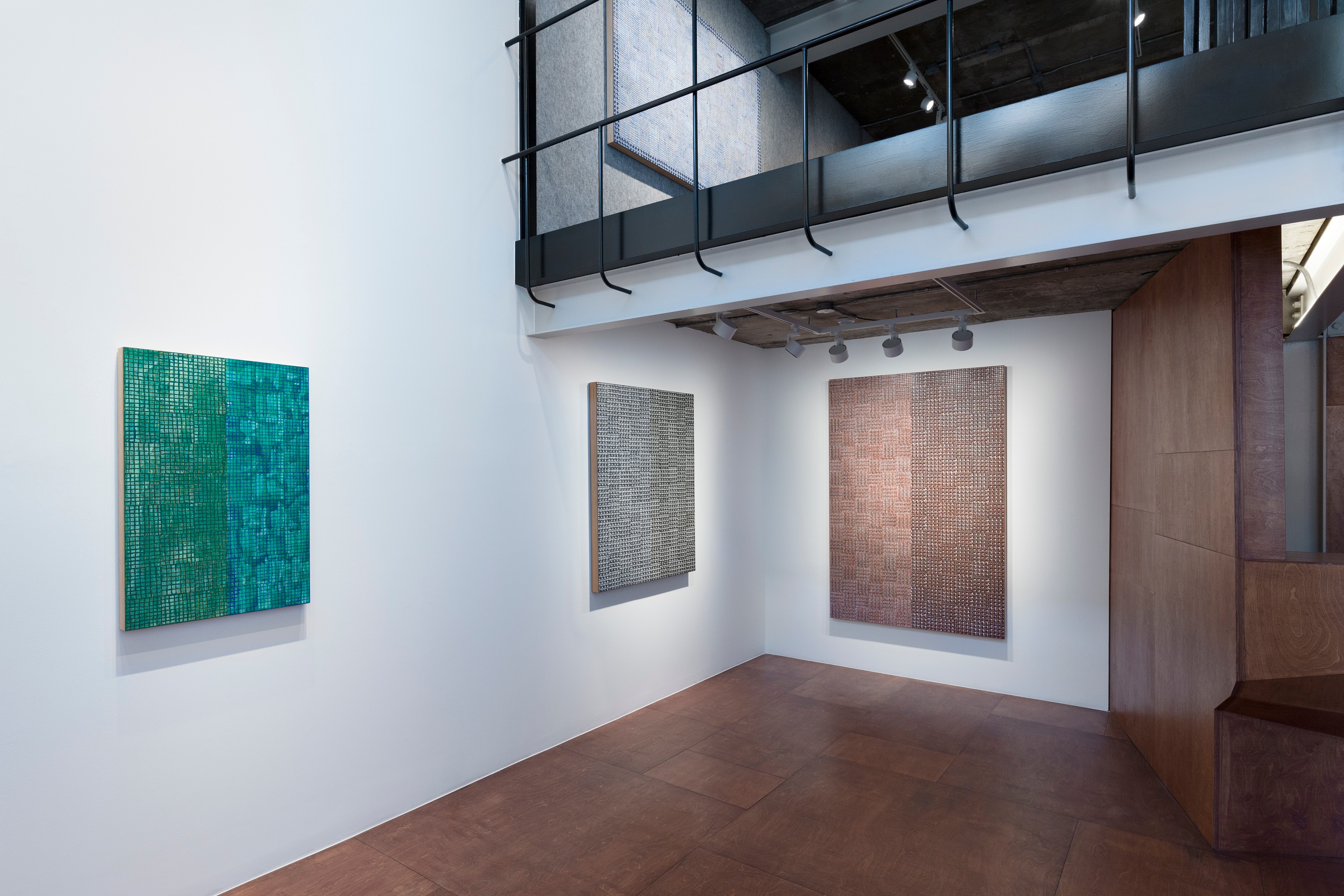 Installation view of McArthur Binion at Lehmann Maupin Seoul