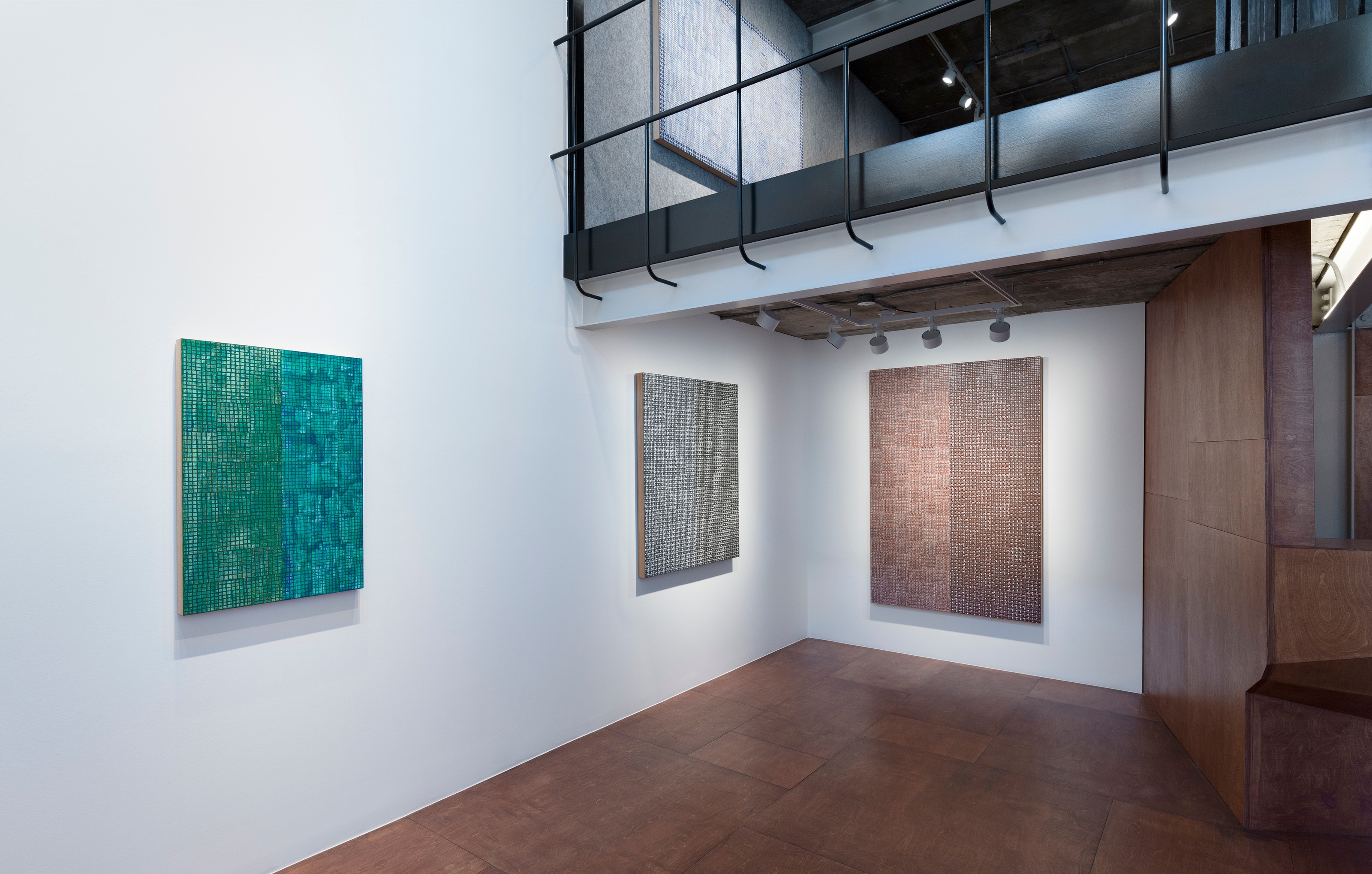 Installation view of McArthur Binion at Lehmann Maupin Seoul