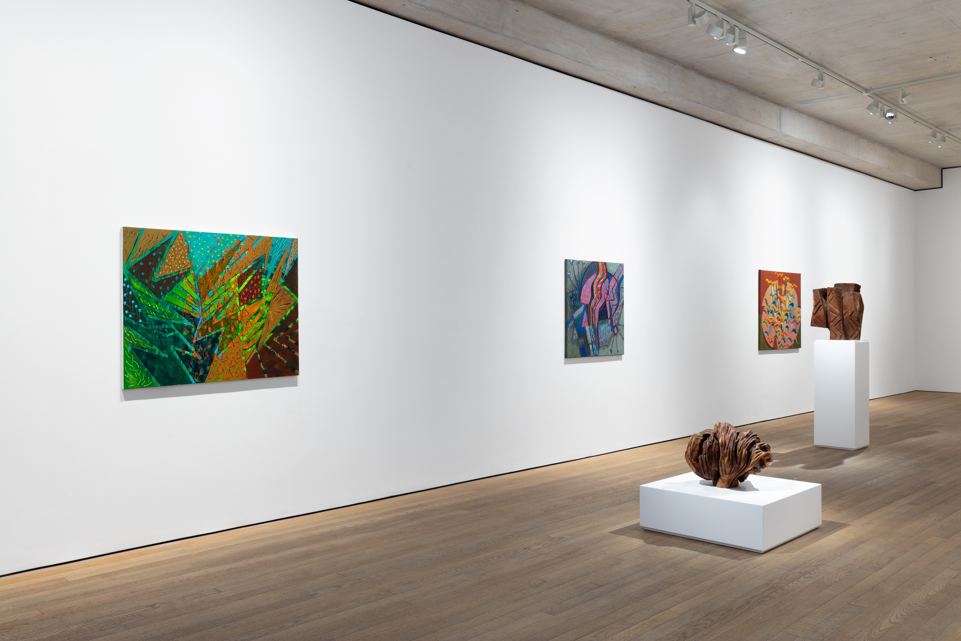 Installation view of Kim Yun Shin at Lehmann Maupin London