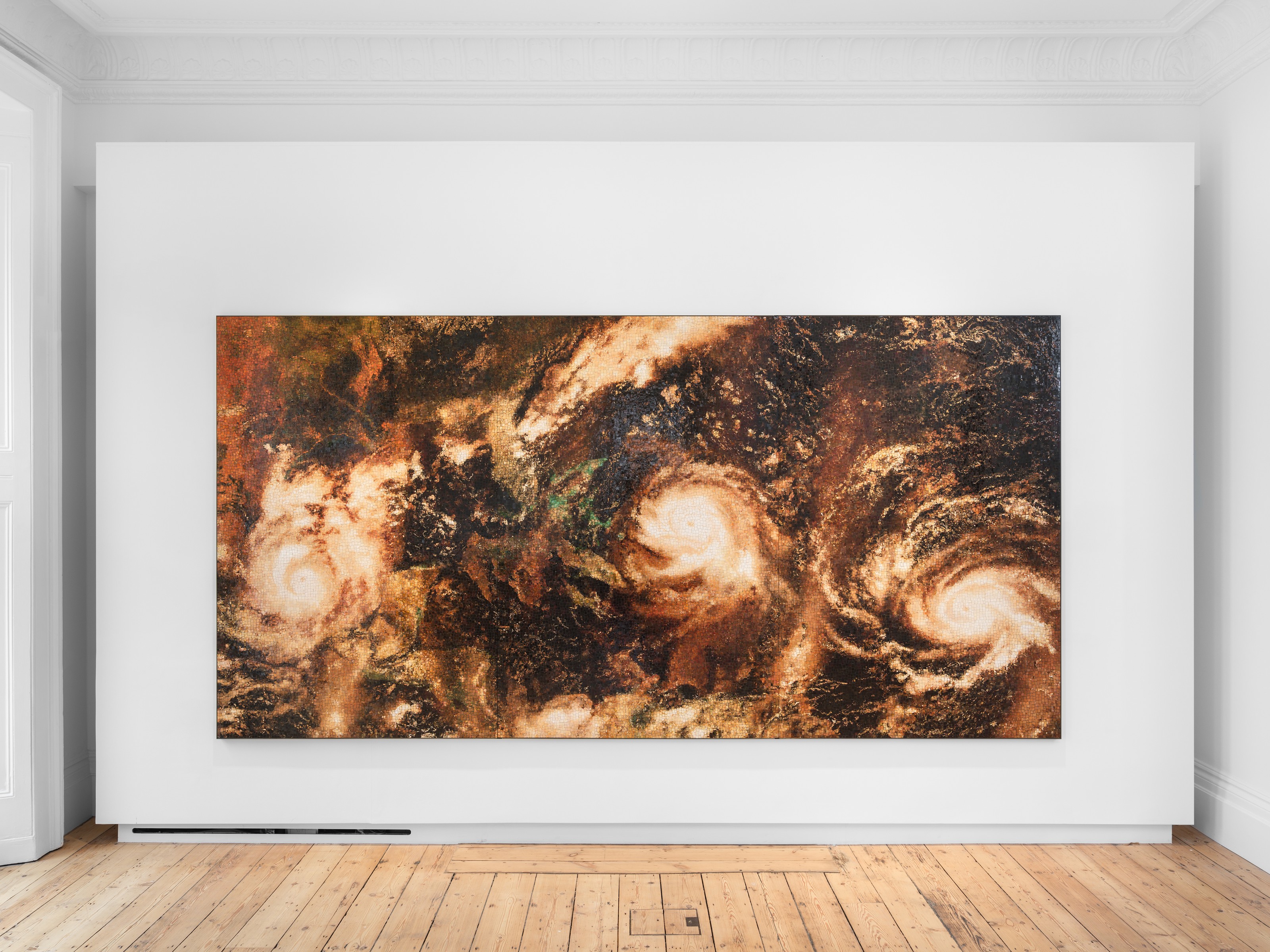 Installation view of Teresita Fernández at Lehmann Maupin London