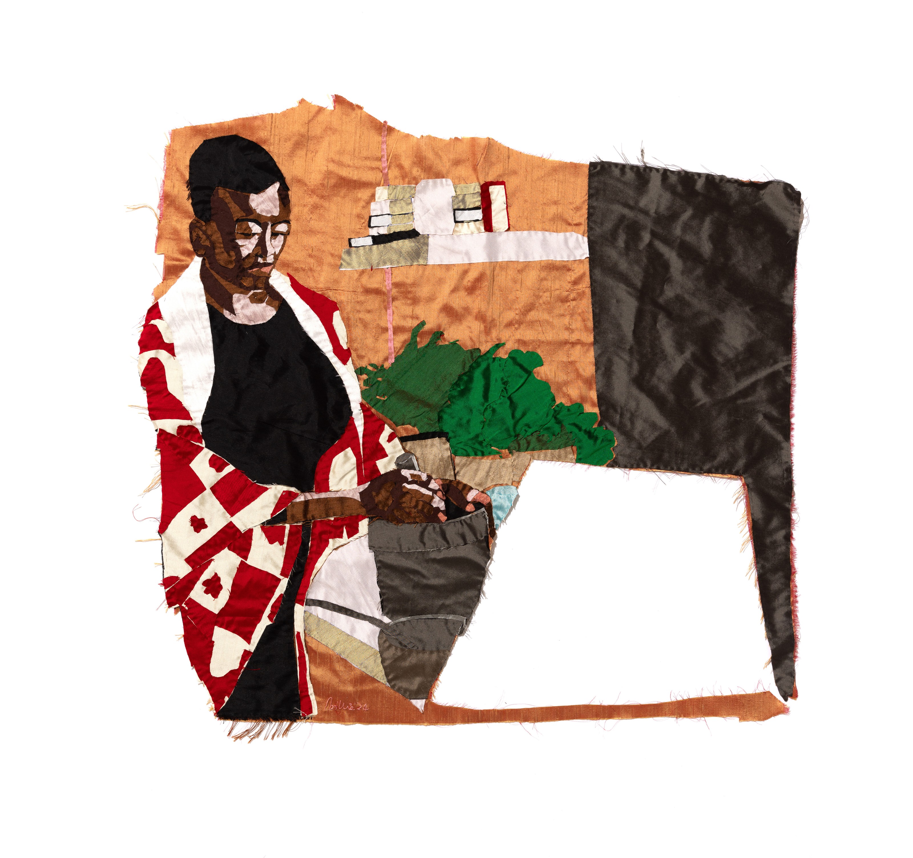Wall work by Billie Zangewa