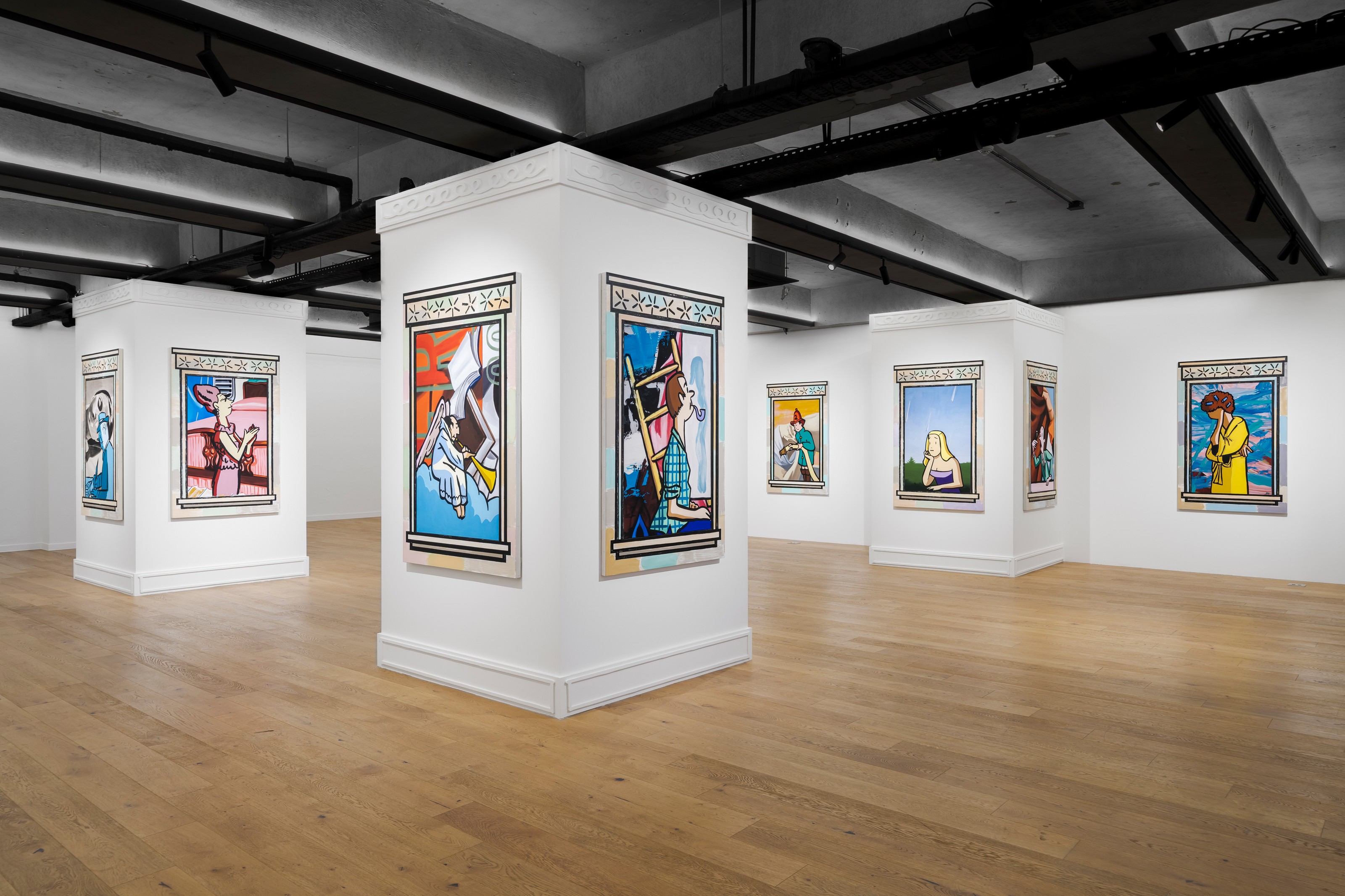 Installation view of David Salle at Storage by Hyundai Card
