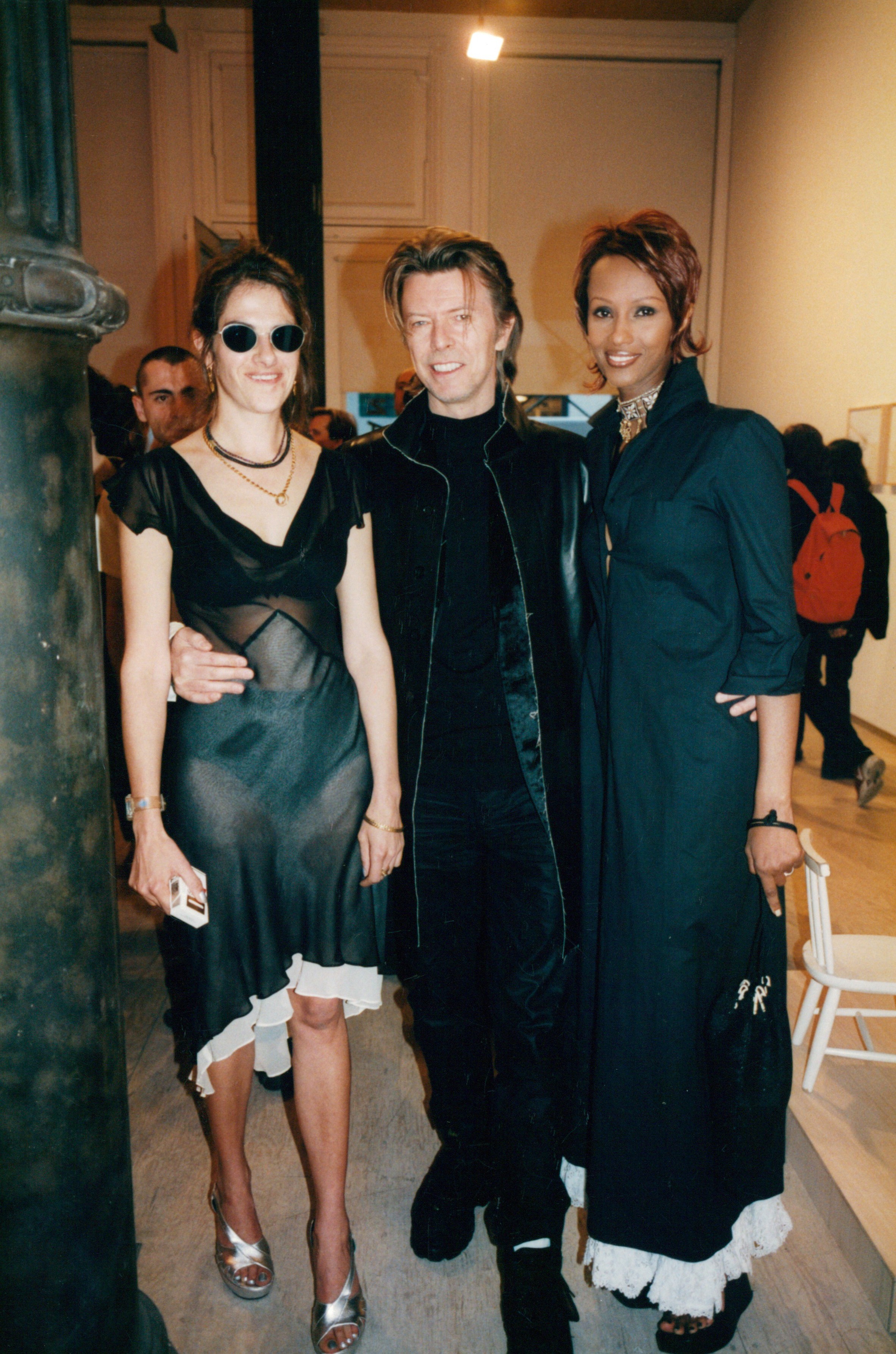 Tracey Emin with David Bowie and Iman