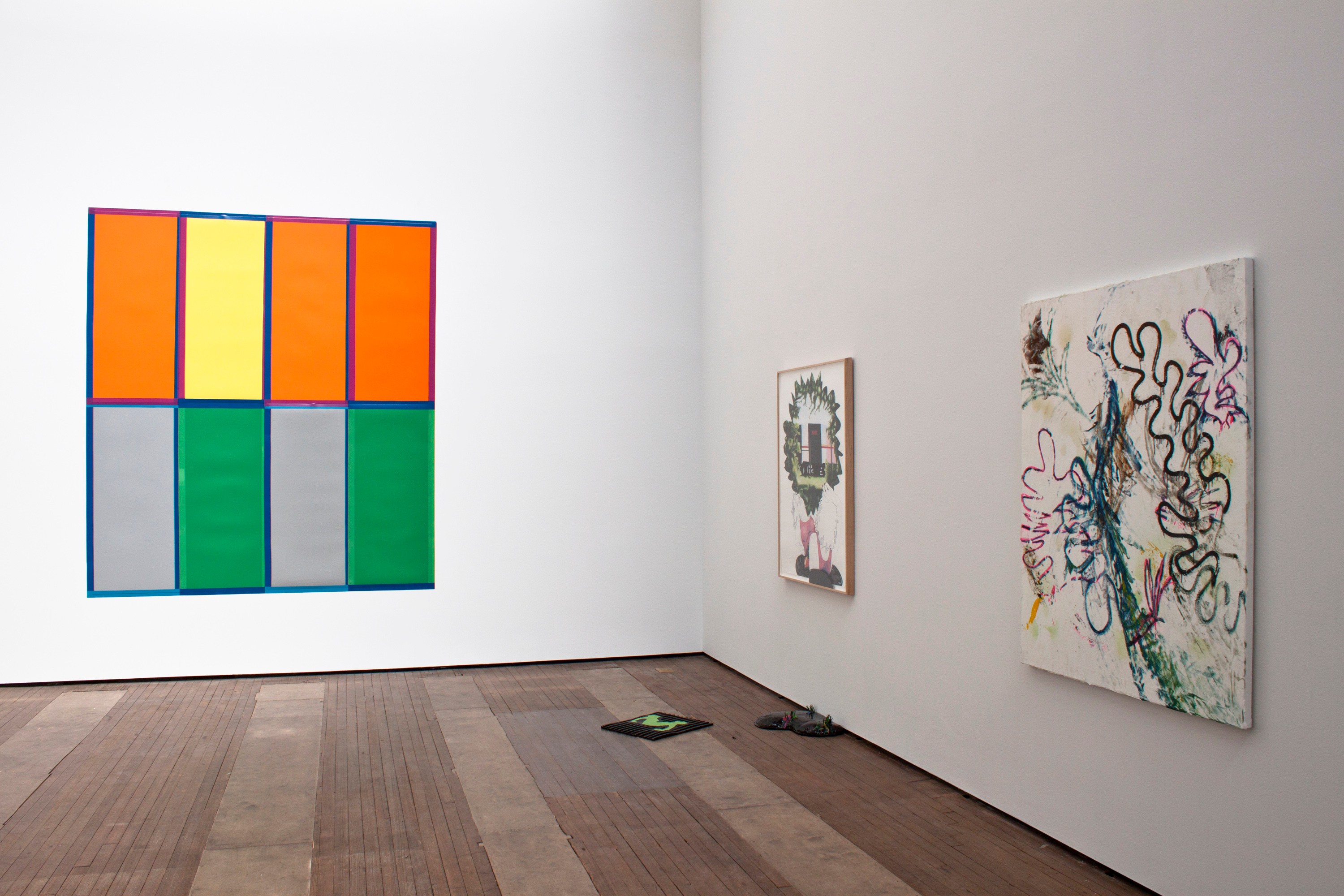 Installation view of Friends with Benefits at Lehmann Maupin New York