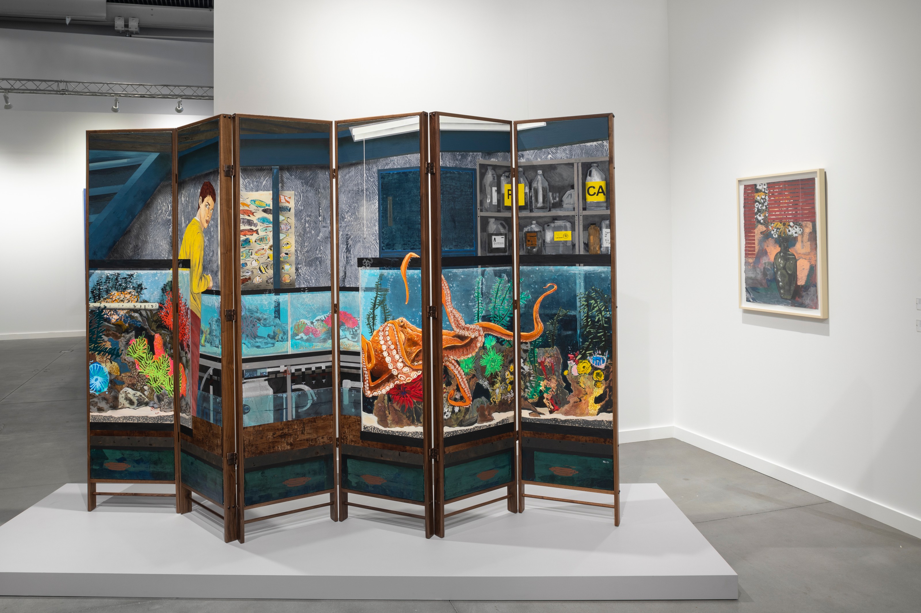 Installation view of Lehmann Maupin, Booth A05 at Frieze New York