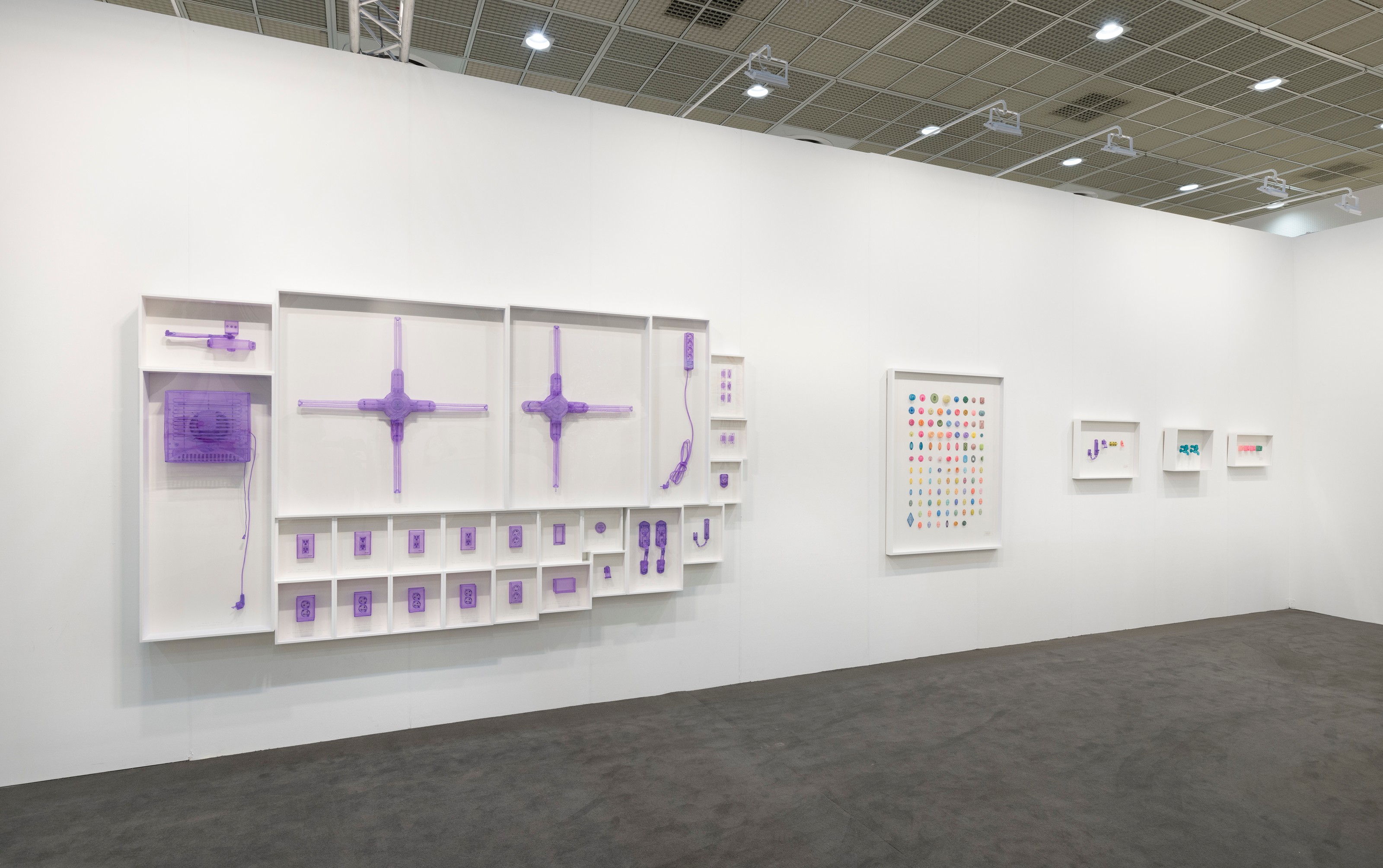 Installation view of Lehmann Maupin, Booth A44 at KIAF Art Seoul