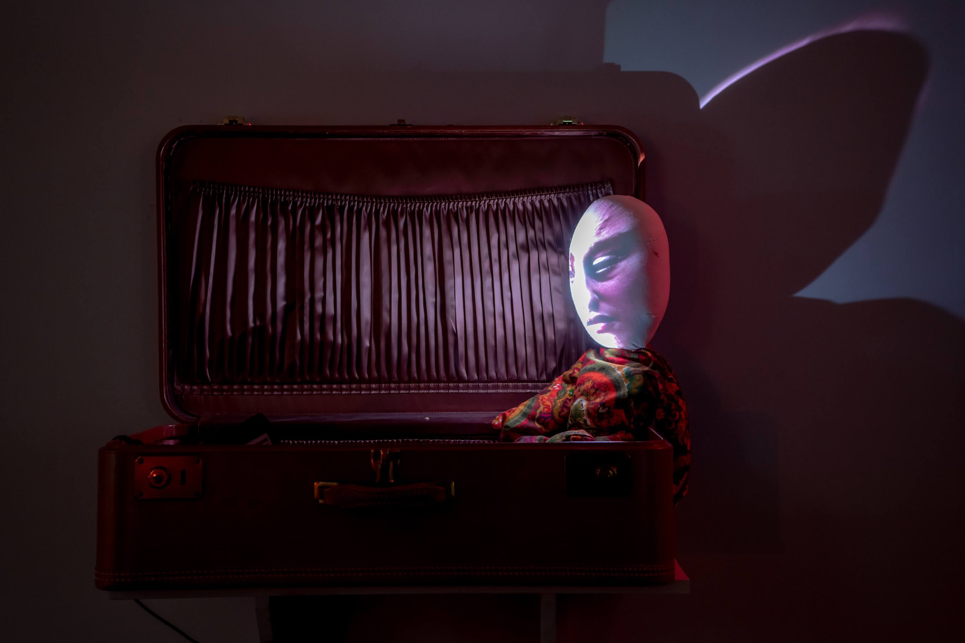Sculpture & Video Panel by Tony Oursler