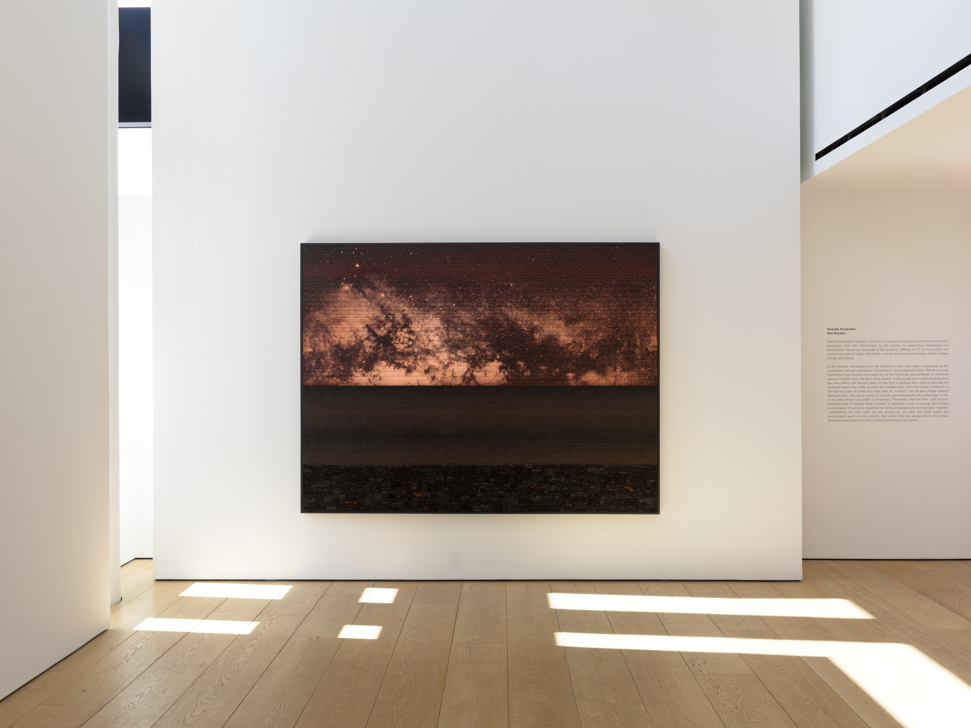 Installation view of Teresita Fernández at Lehmann Maupin New York
