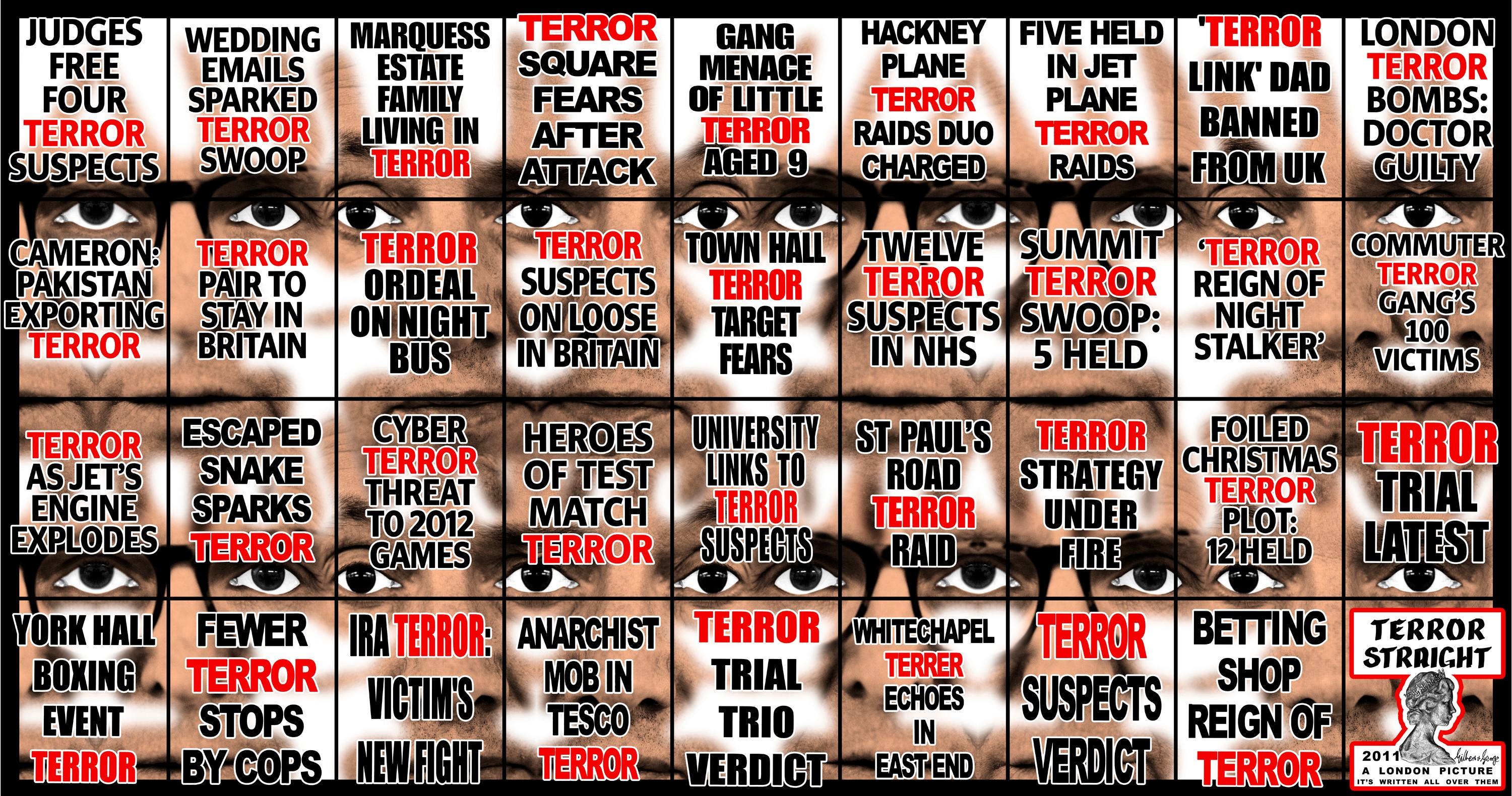 Wall work by Gilbert & George