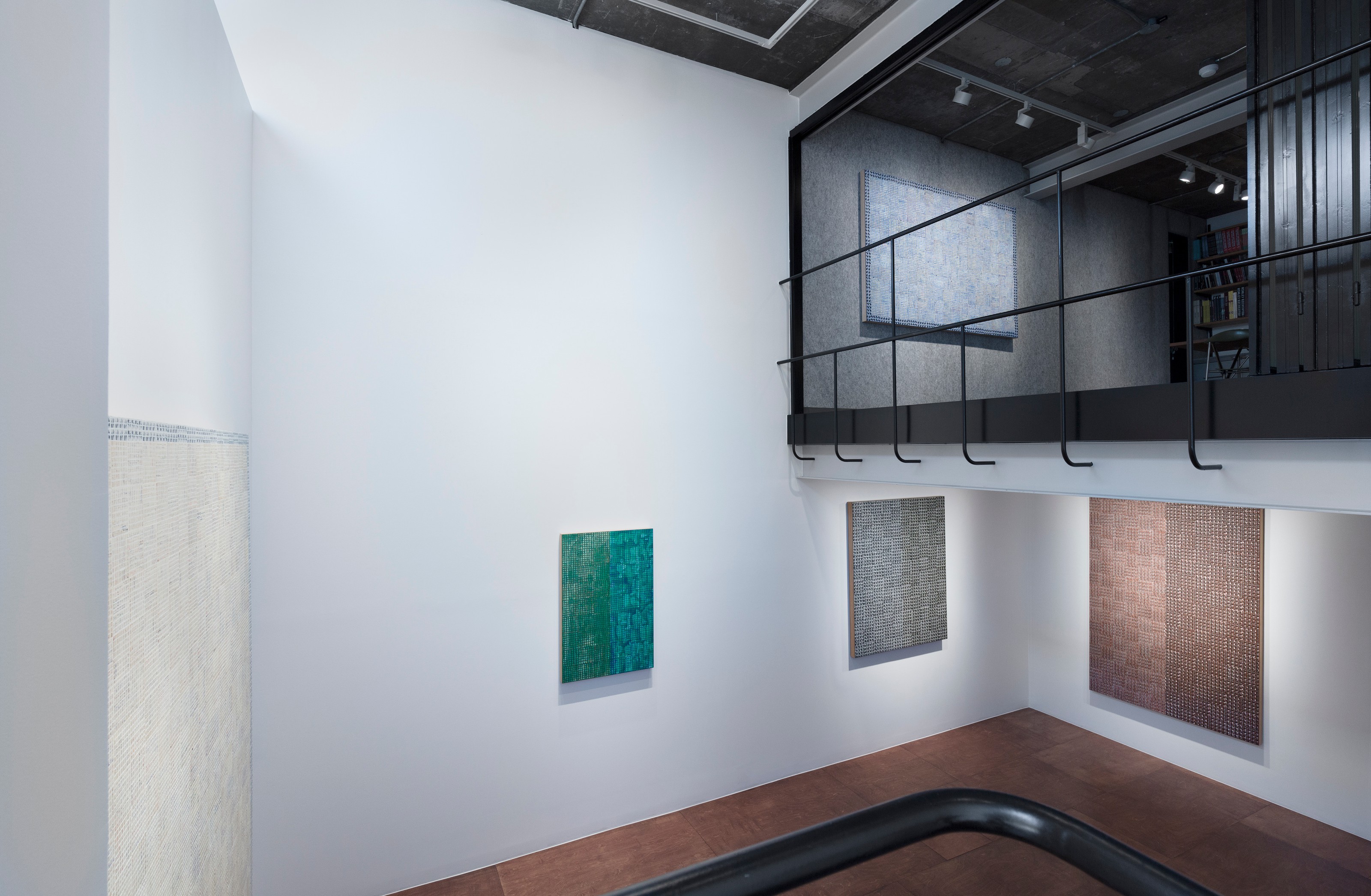 Installation view of McArthur Binion at Lehmann Maupin Seoul