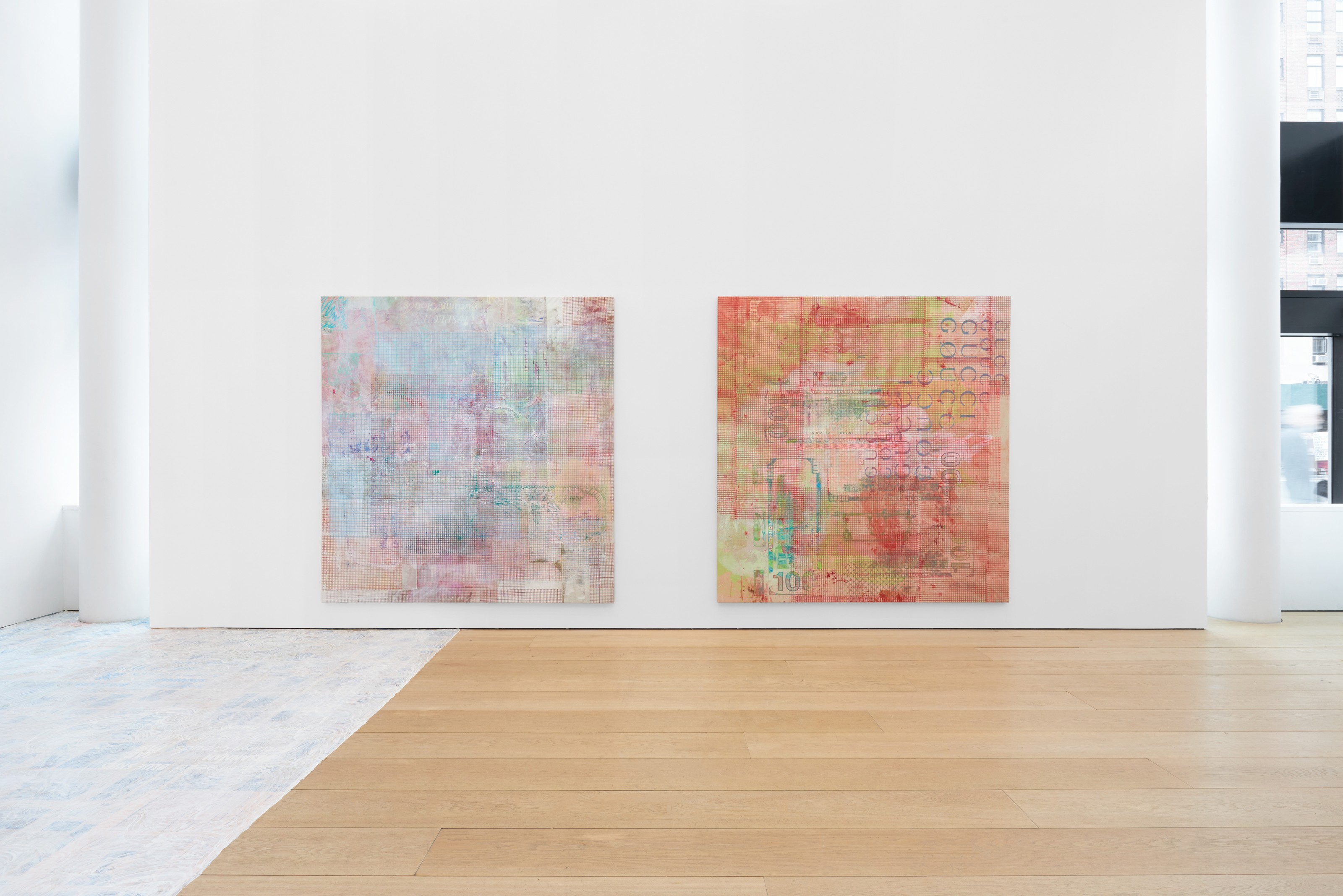 Installation view of Mandy El-Sayegh at Lehmann Maupin New York