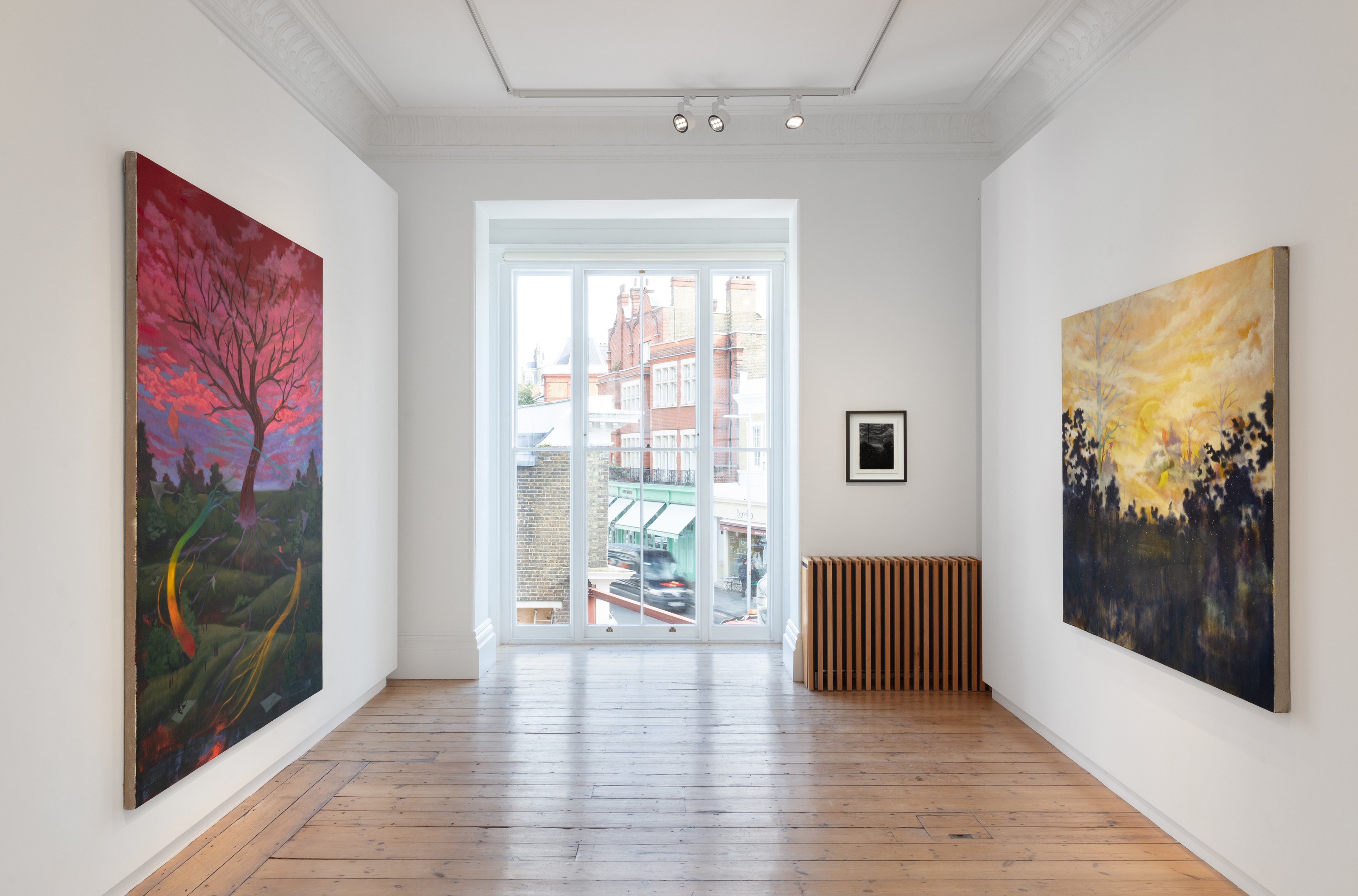 Installation view of Dominic Chambers at Lehmann Maupin London