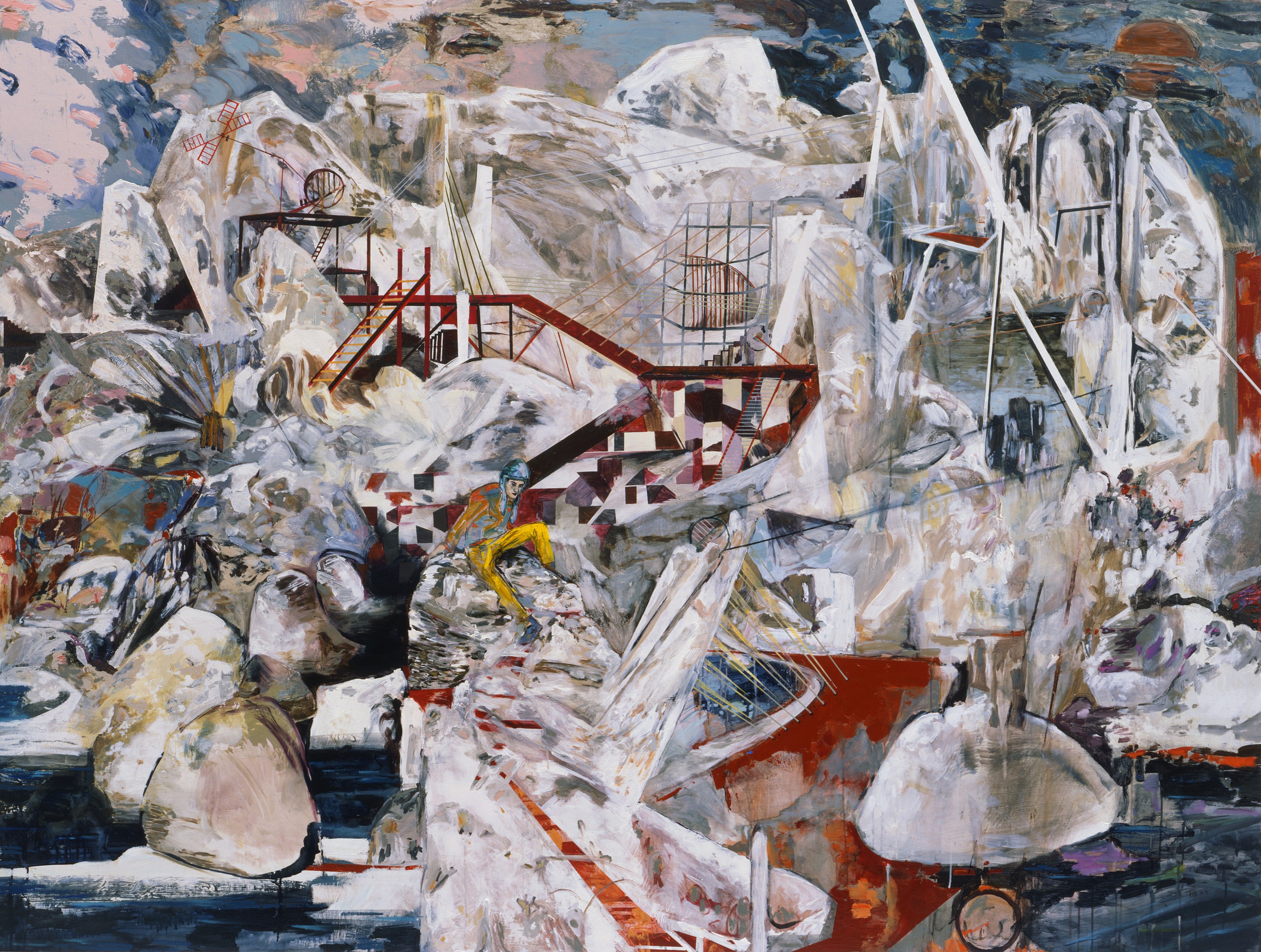 Painting by Hernan Bas