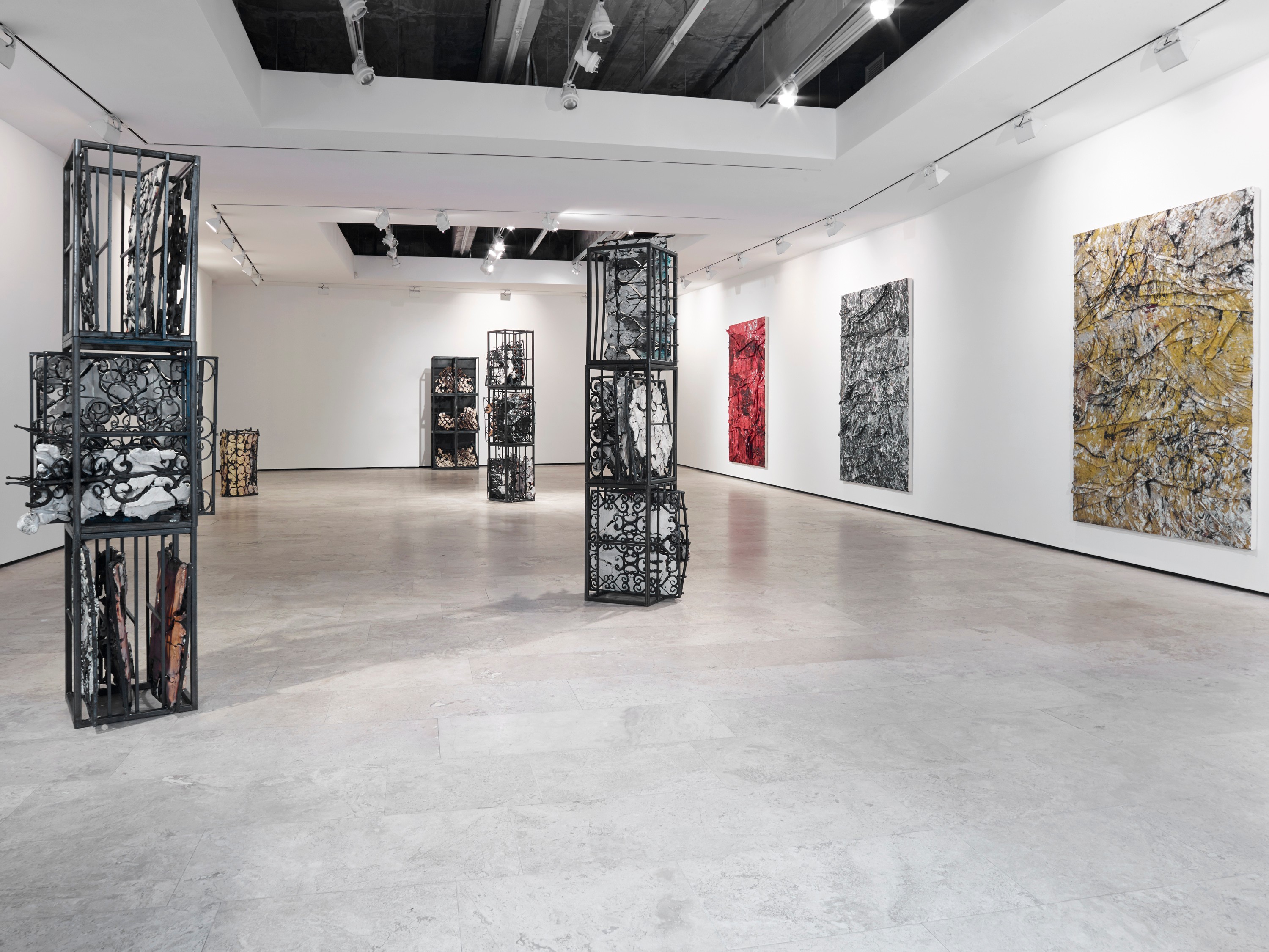 Installation view of Gates of Horn and Ivory at Lehmann Maupin New York