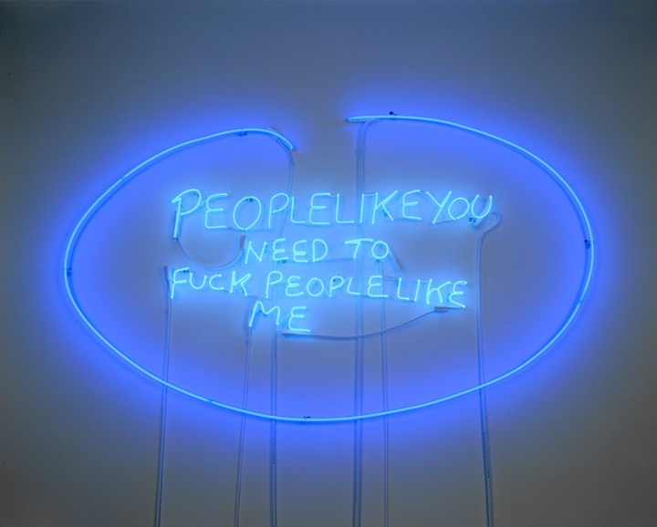 Neon sculpture by Tracey Emin
