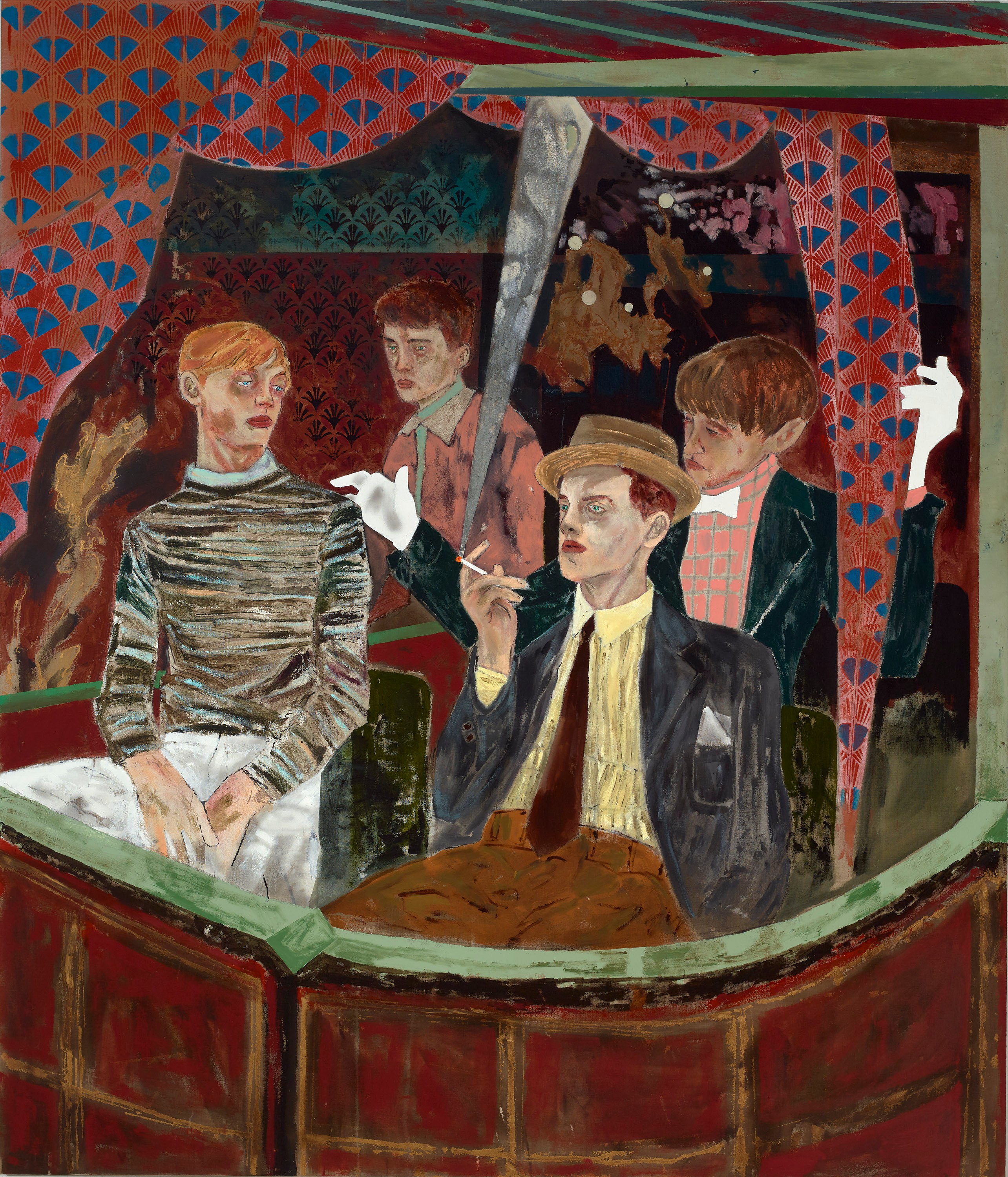 Painting by Hernan Bas