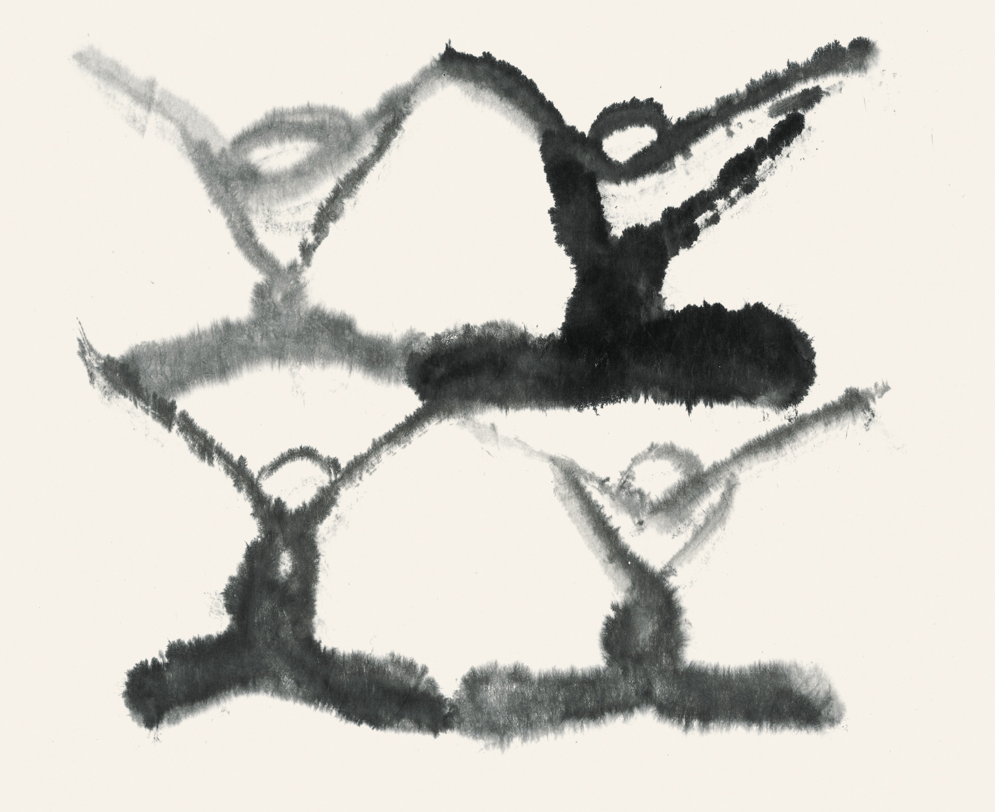 Work on paper by Suh Se Ok