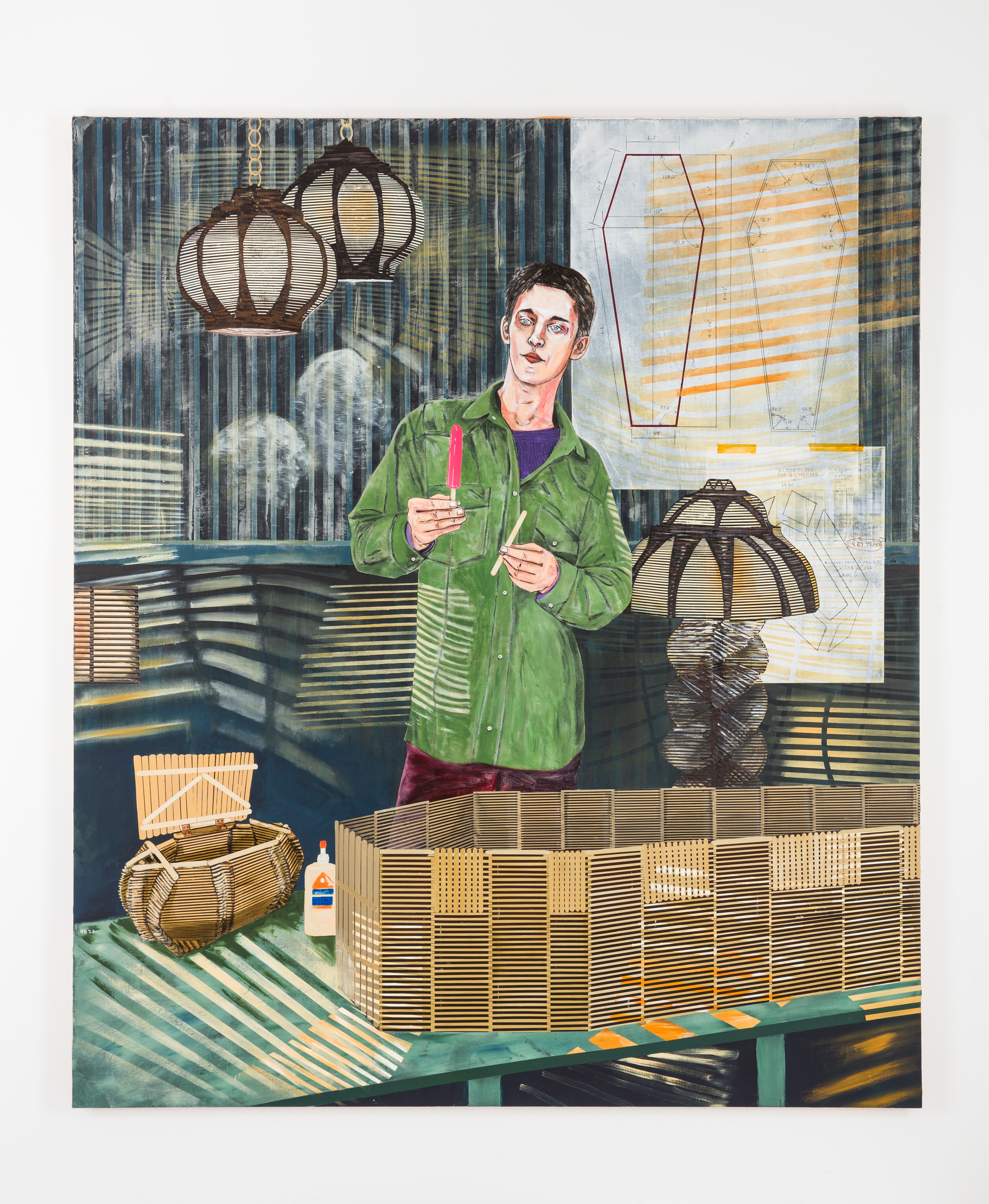 Painting by Hernan Bas