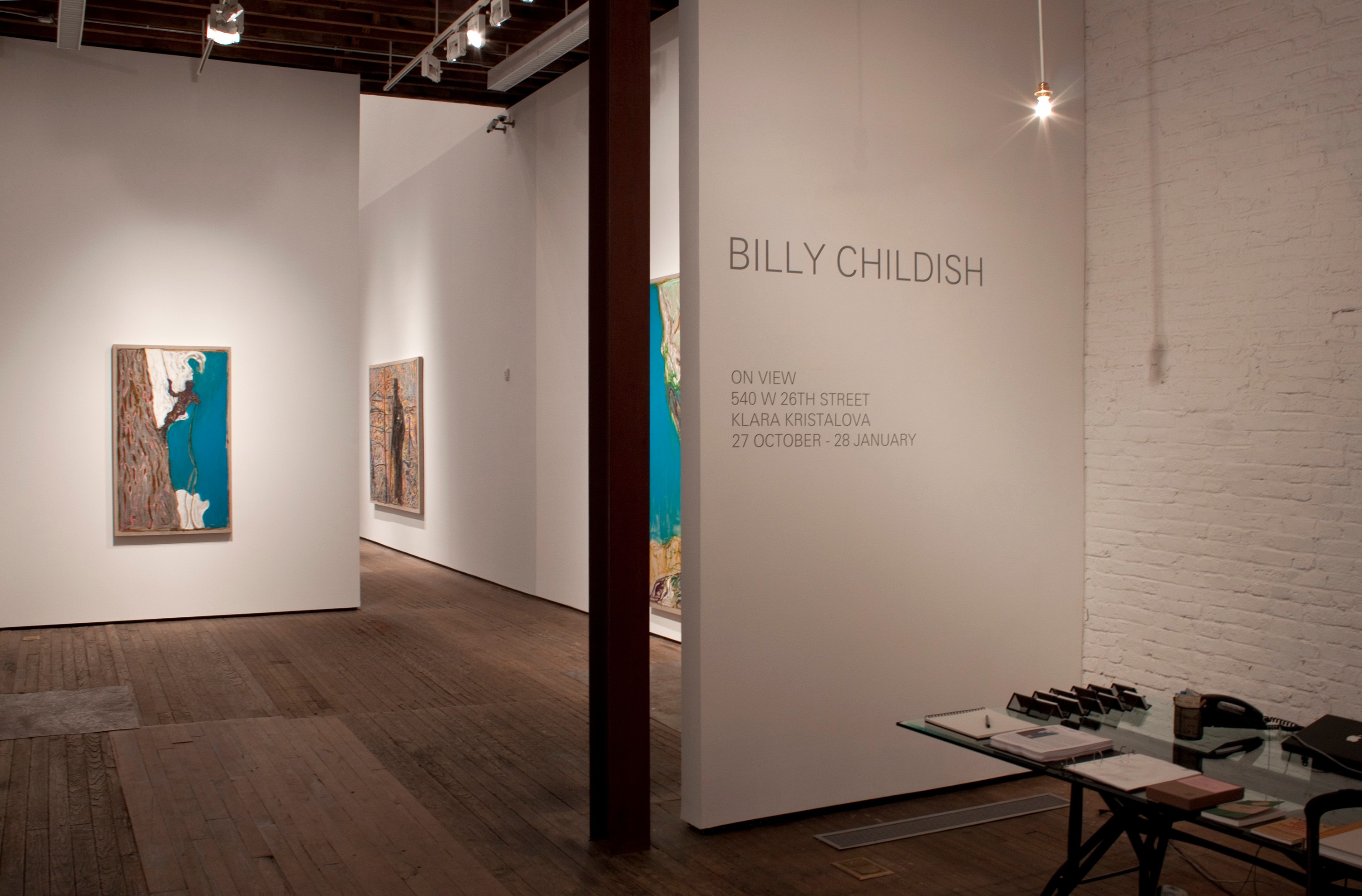 Installation view of I Am the Billy Childish at Lehmann Maupin New York