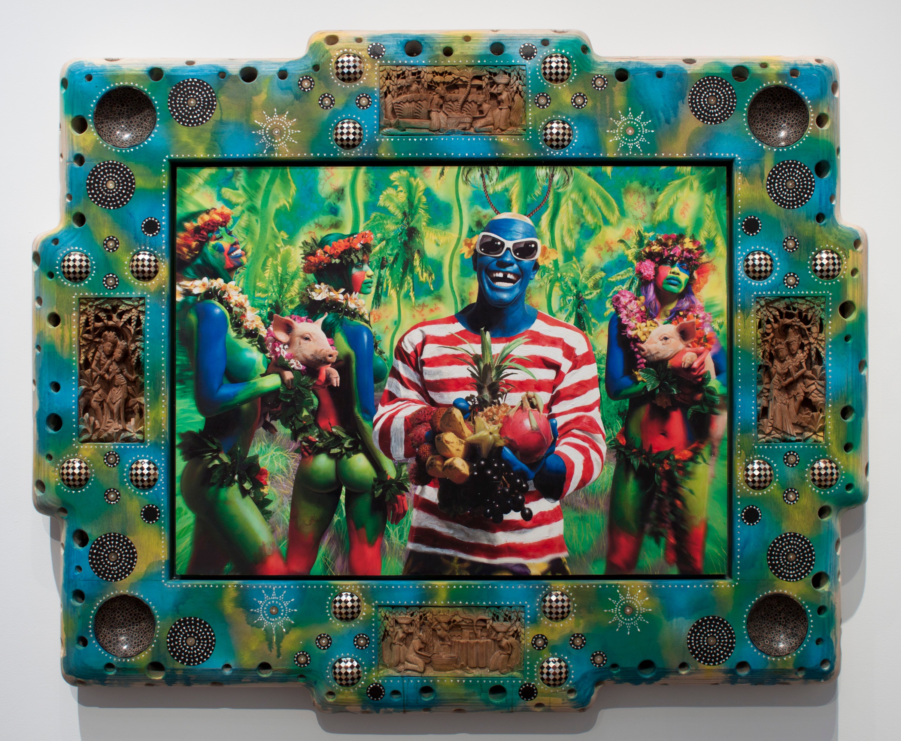 Painting by Ashley Bickerton