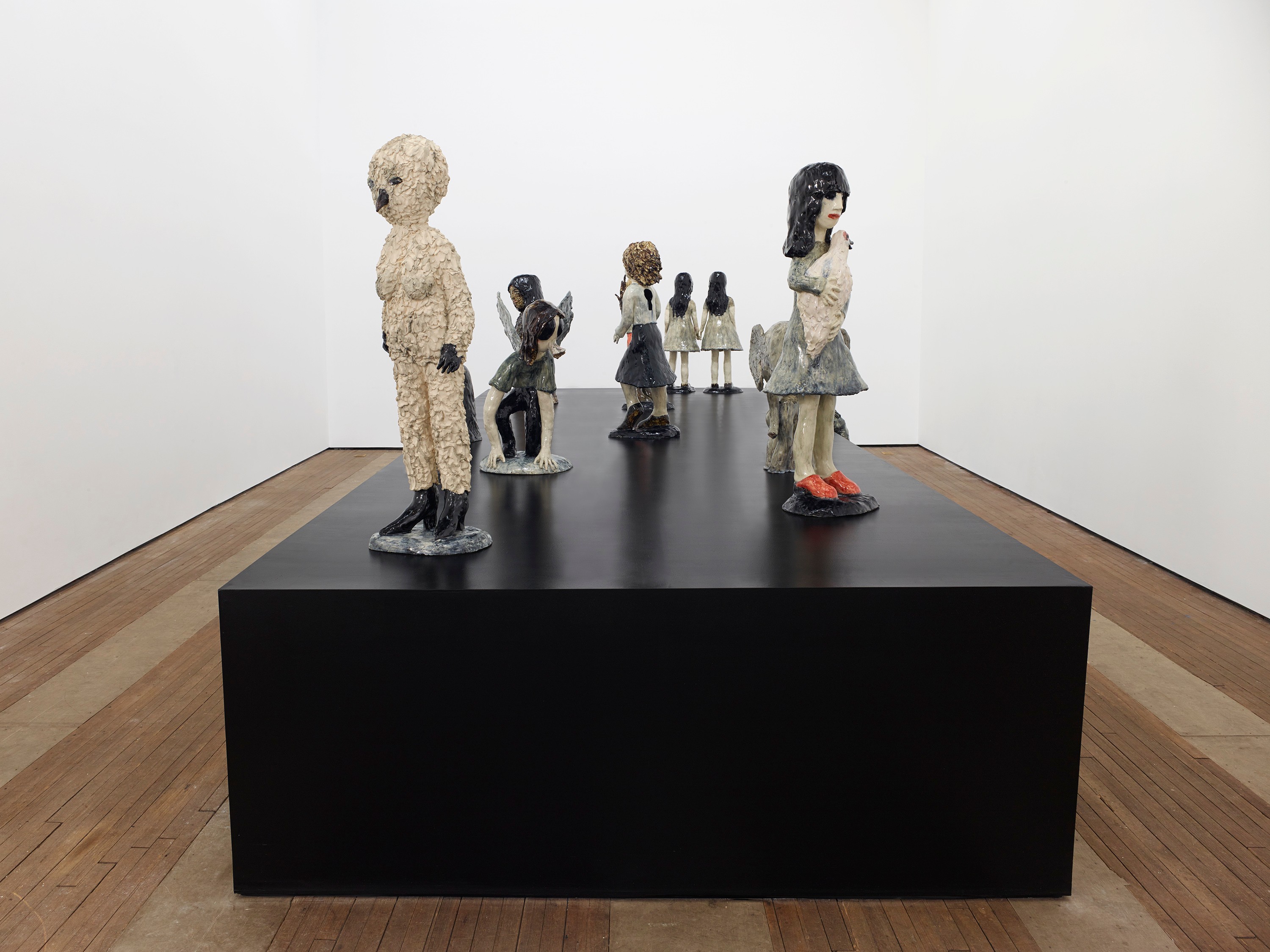Installation view of Big Girl Now at Lehmann Maupin New York